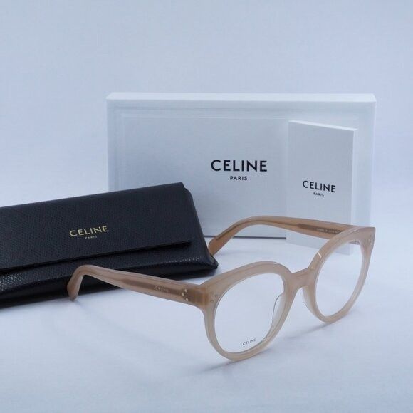 Celine 🕶️ New Celine CL50093I 072 Eyeglasses - Shiny Milky Pink Size ONE SIZE - 10 Thumbnail