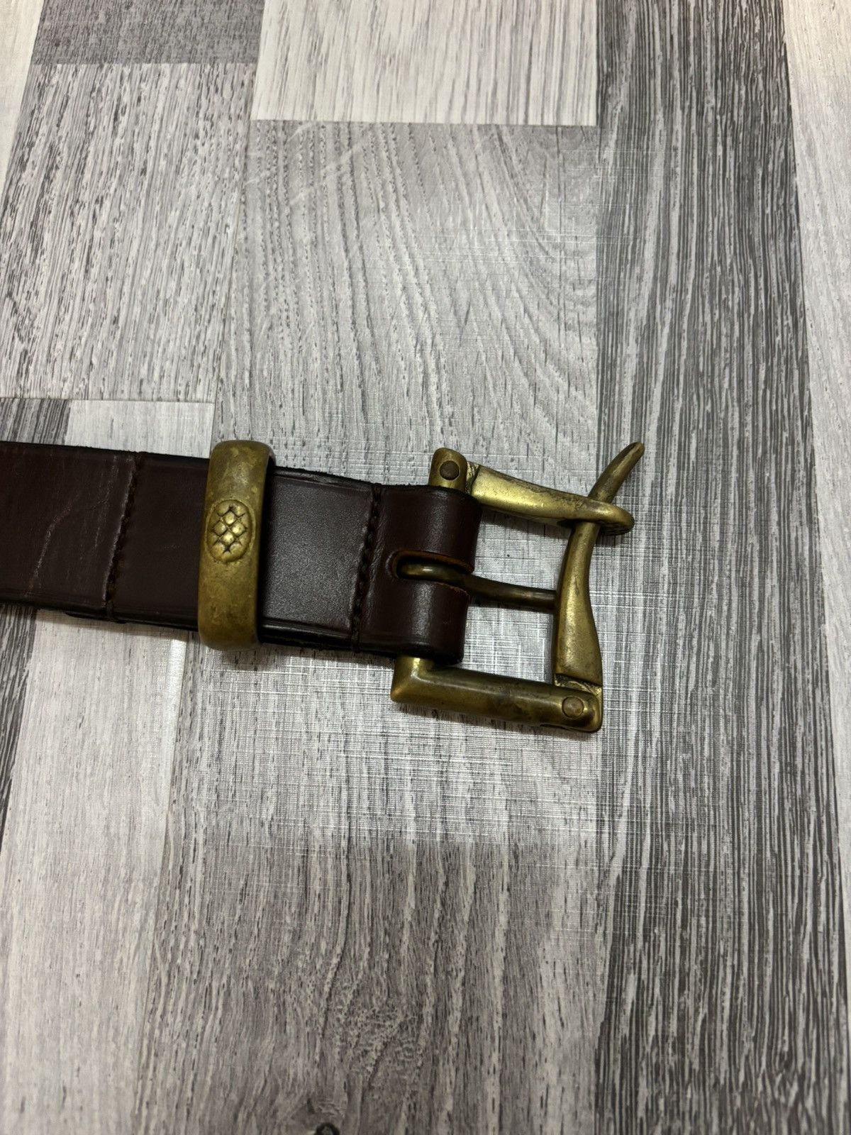 Needles Needles x Martin Faizey Leather Quick Release Belt Size 30 - 6 Thumbnail