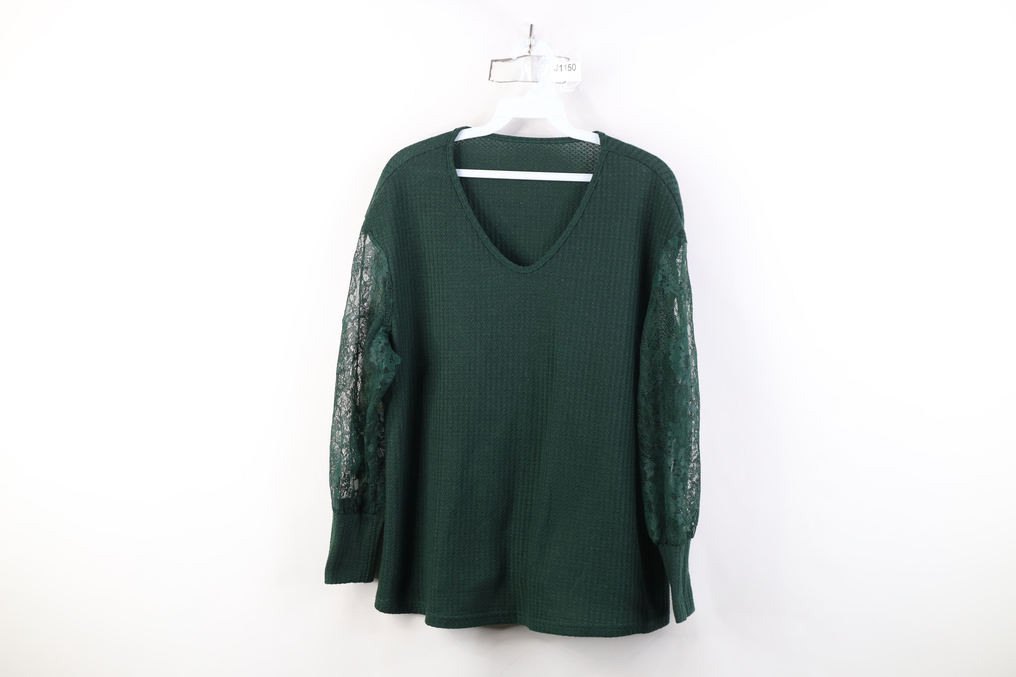Vintage Vintage Y2K Streetwear Flower Thermal Waffle Knit T-Shirt Size XL / US 12-14 / IT 48-50 - 1 Thumbnail