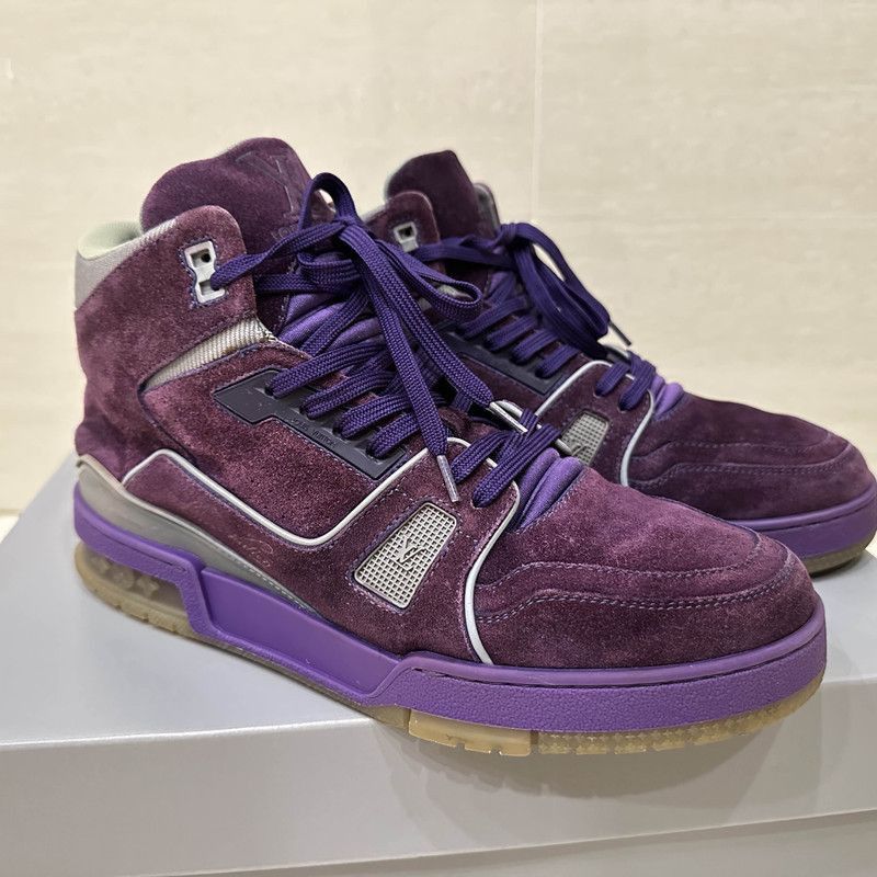 Louis Vuitton Louis Vuitton Purple High-Top Sport Sneakers for Men -2508 Size US 8 / EU 41 - 8 Thumbnail