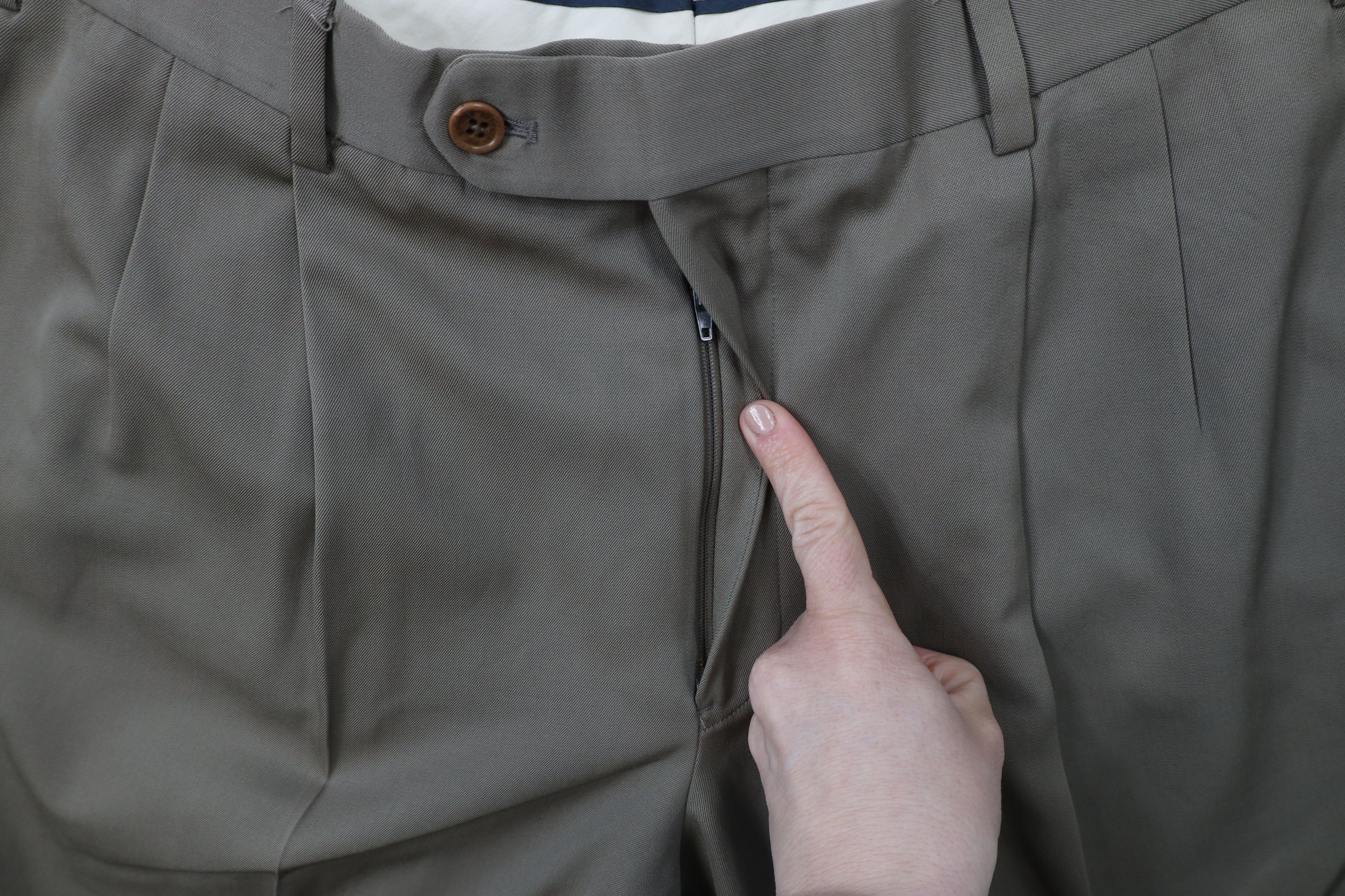 Brooks Brothers × Vintage Vintage 90s Brooks Brothers Cuffed Wide Leg Chino Pants Size US 34 / EU 50 - 5 Thumbnail