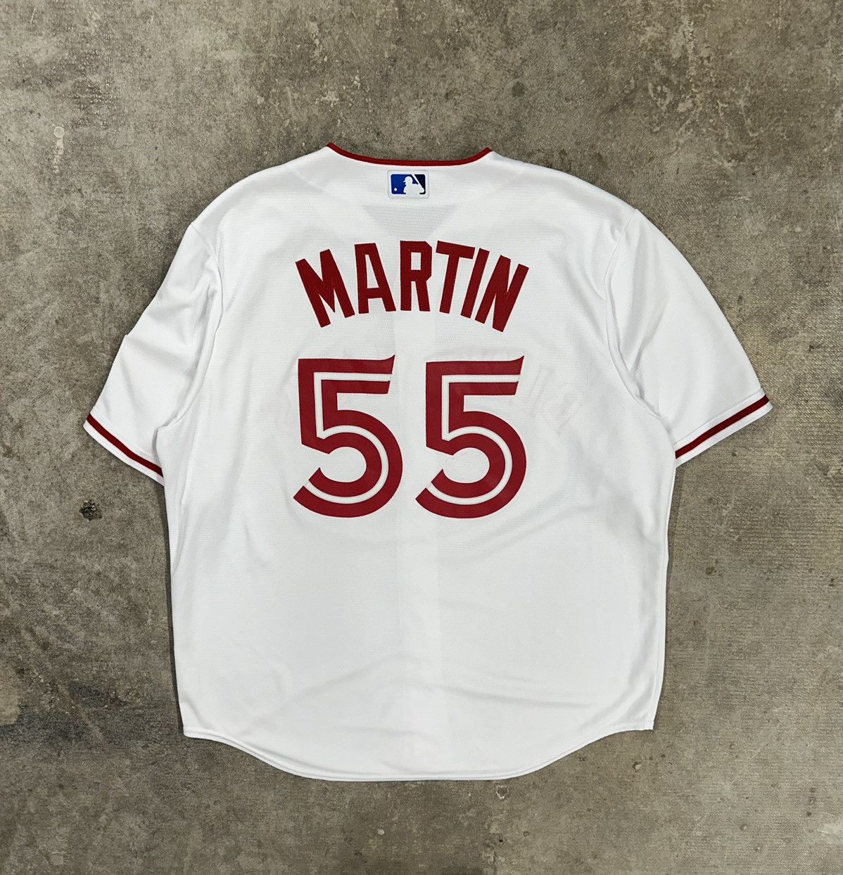 Majestic Majestic Toronto Blue Jays Martin Canada Day Authentic RARE Size US XL / EU 56 / 4 - 2 Thumbnail