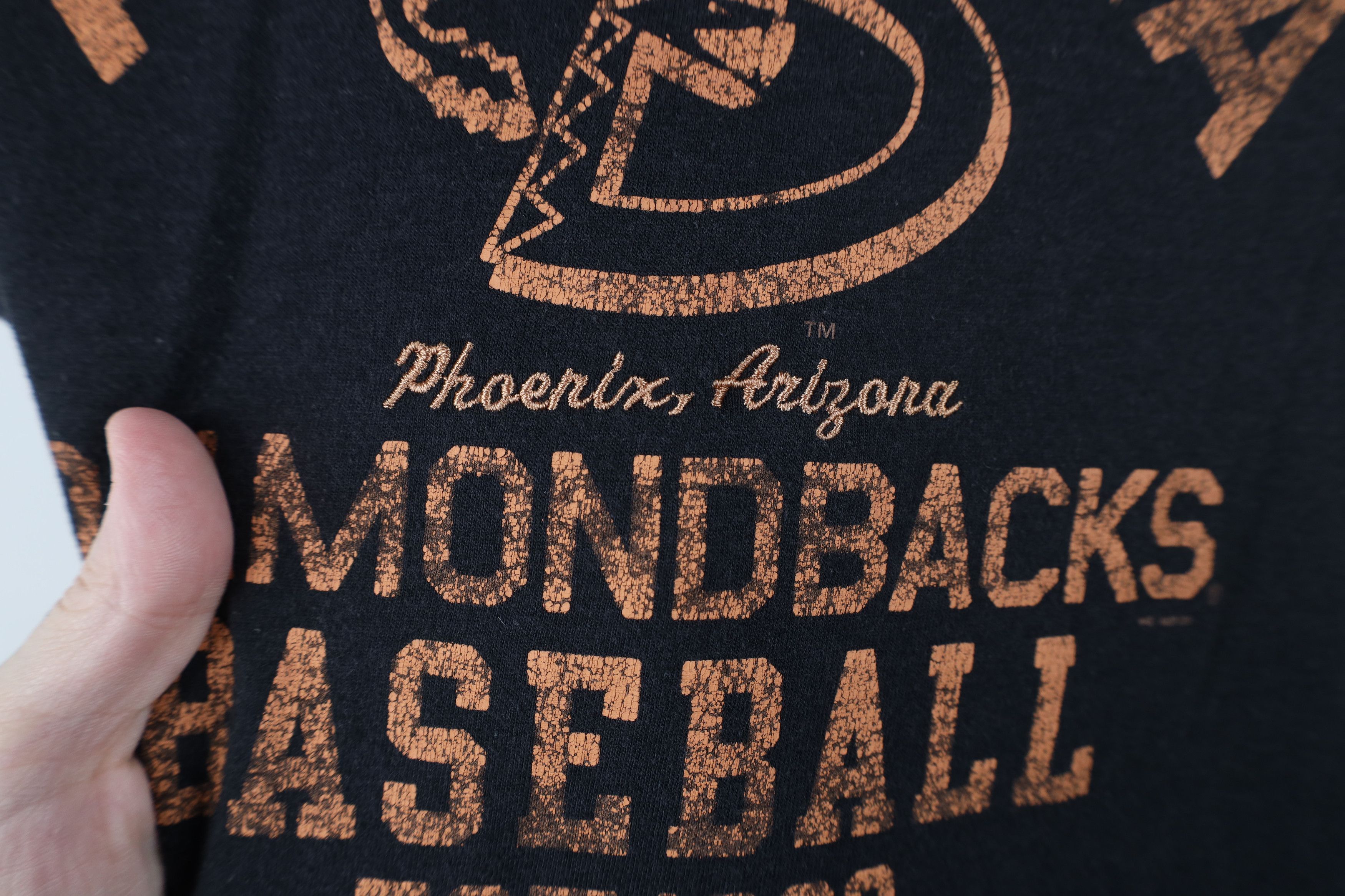 Nike × Vintage Vintage Y2K Nike Diamondbacks Baseball Ringer T-Shirt Black Size XL / US 12-14 / IT 48-50 - 6 Thumbnail