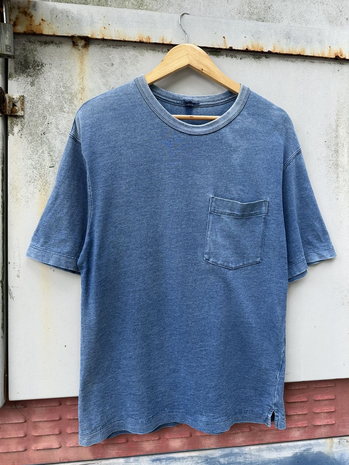 Vintage Vintage THRASHED Sun Faded Pocket Tee Size US M / EU 48-50 / 2 - 3 Thumbnail
