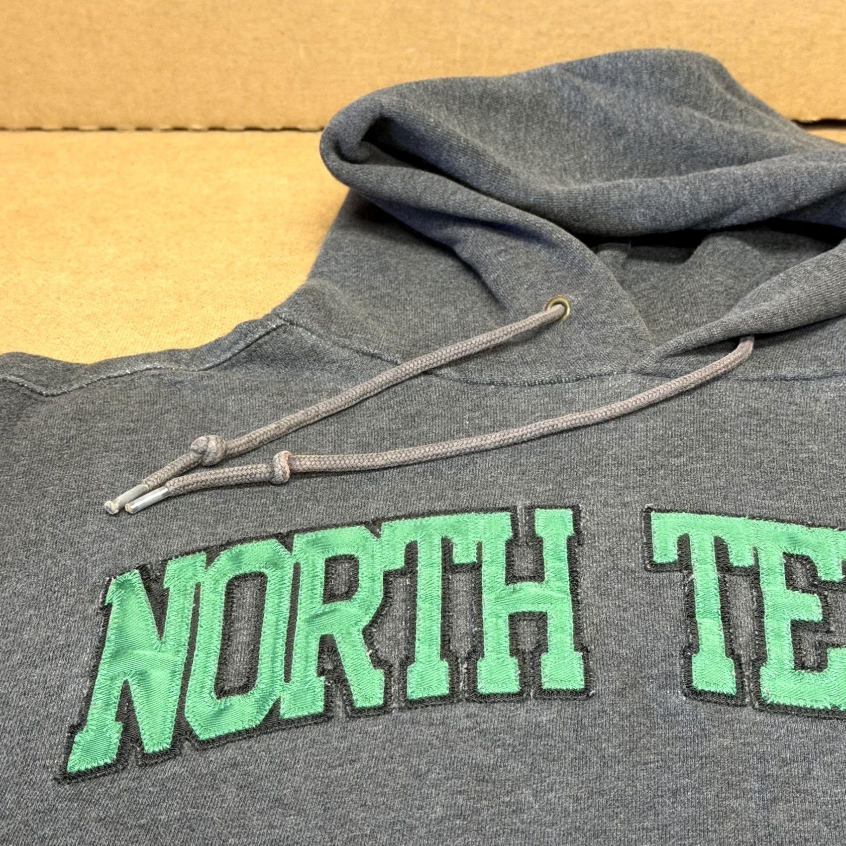 Jansport JanSport North Texas Hoodie Mens Medium Gray College Embroidered Fleece Pullover Size US M / EU 48-50 / 2 - 3 Thumbnail