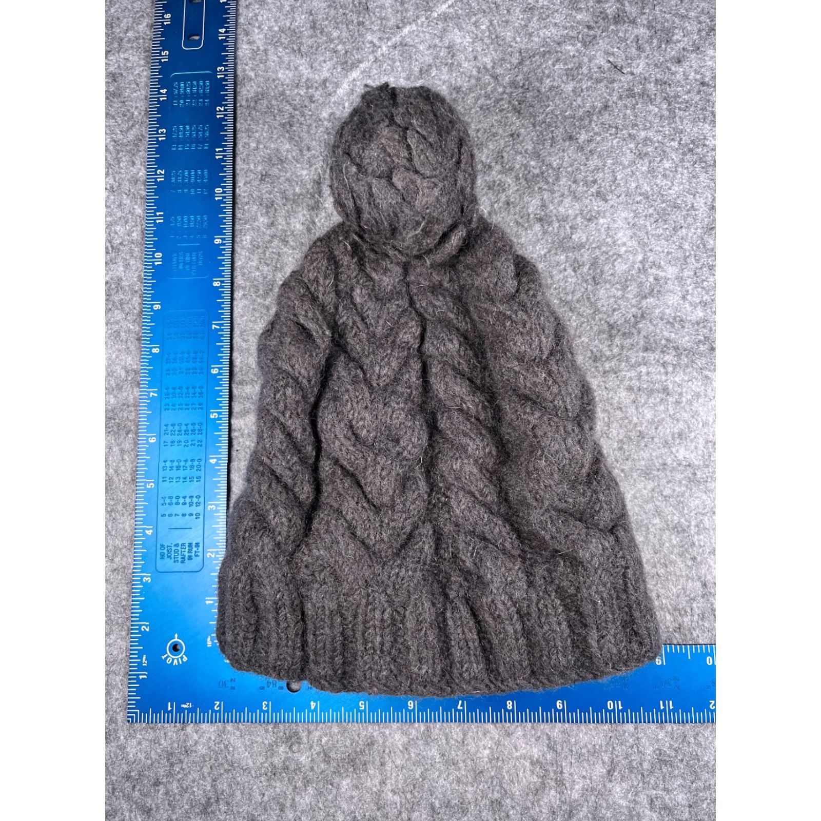 Vintage Kusan Beanie Toque Adult One Size Gray Knit Wool Polyester Snow Ski Pom Hat/Cap Men/Women Beanie Activewear Casual Knit Wool Blend Size ONE SIZE - 5 Thumbnail