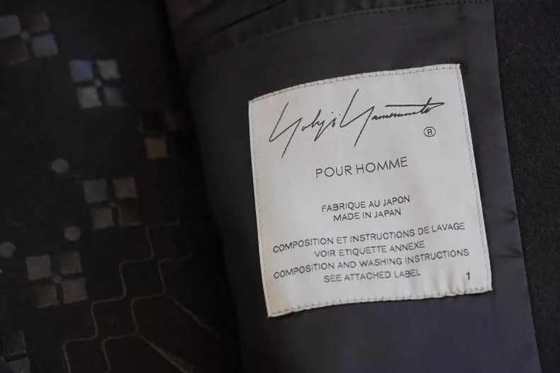 Yohji Yamamoto Yohji Yamamoto 22AW black embroidered full-back cashmere j Size US S / EU 44-46 / 1 - 7 Thumbnail