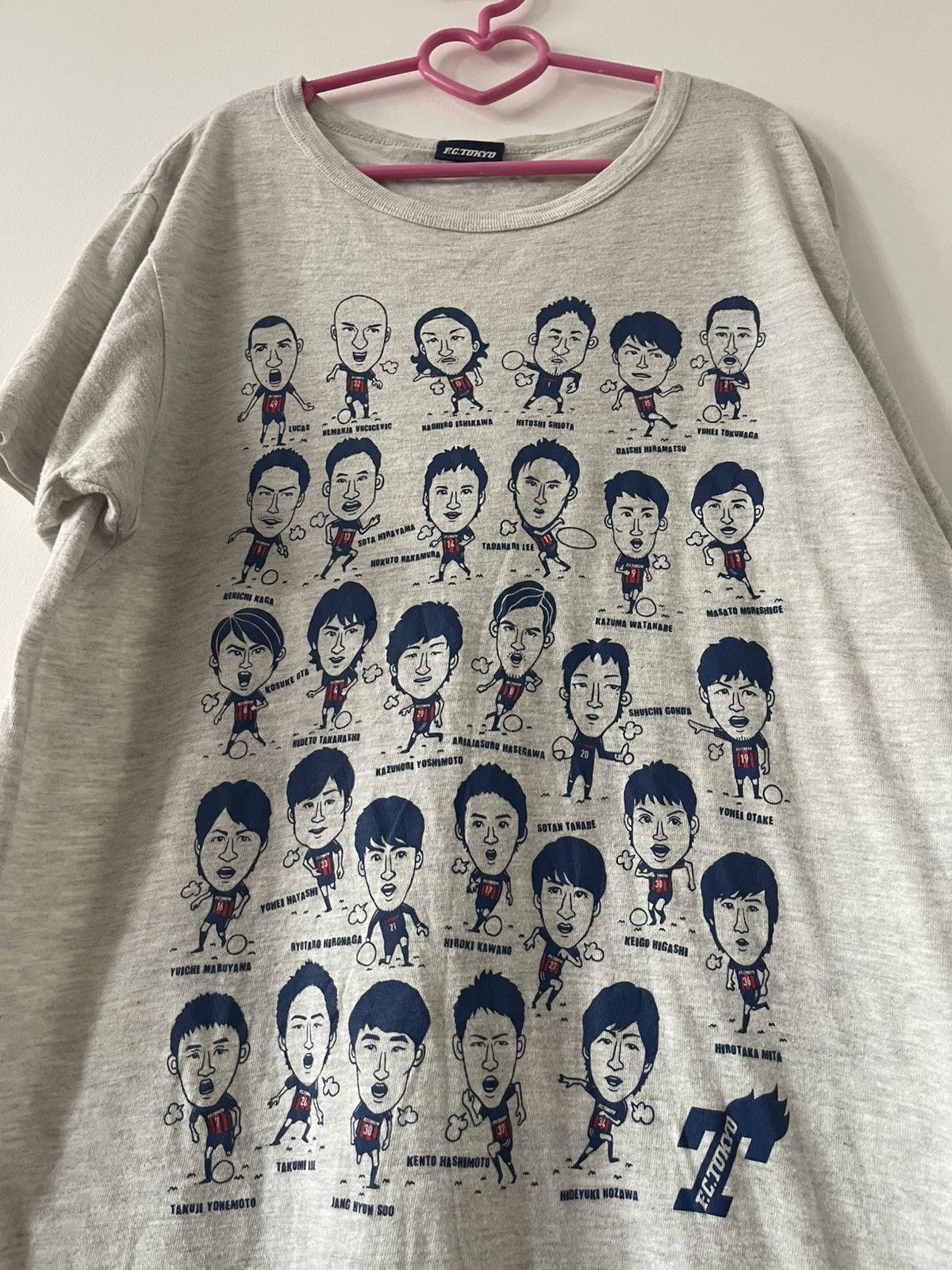 Japanese Brand Rare Vintage FC TOKYO J1 League Squad Line Up Tri-Blend Tee Size US L / EU 52-54 / 3 - 2 Thumbnail
