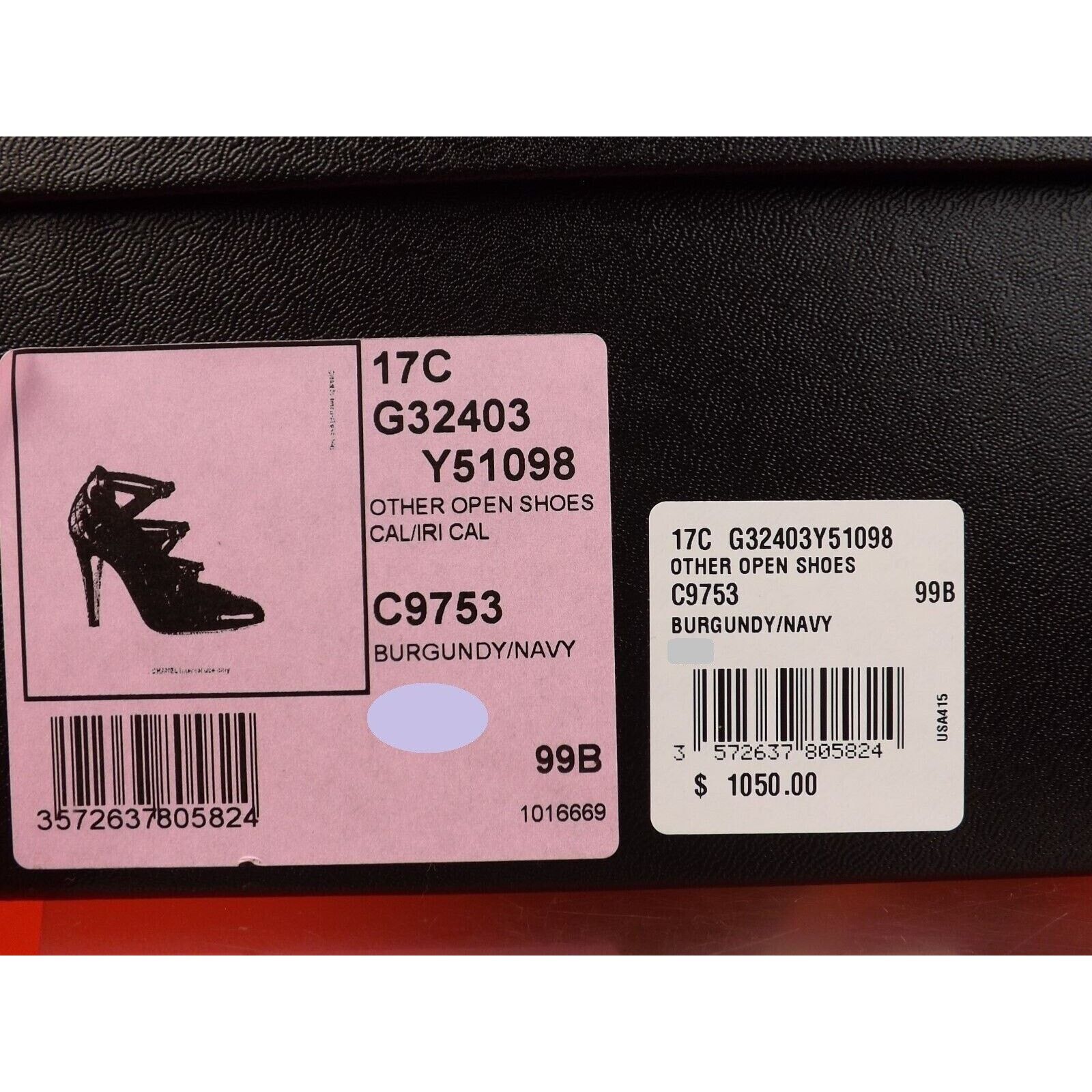 Chanel CHANEL G32403 BURGUNDY QUILTED LEATHER CC LOGO PUMPS 40.5 Size US 10.5 / IT 40.5 - 12 Thumbnail