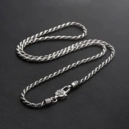 Other 4mm Round Men's Hemp Rope Necklace Size ONE SIZE - 4 Thumbnail