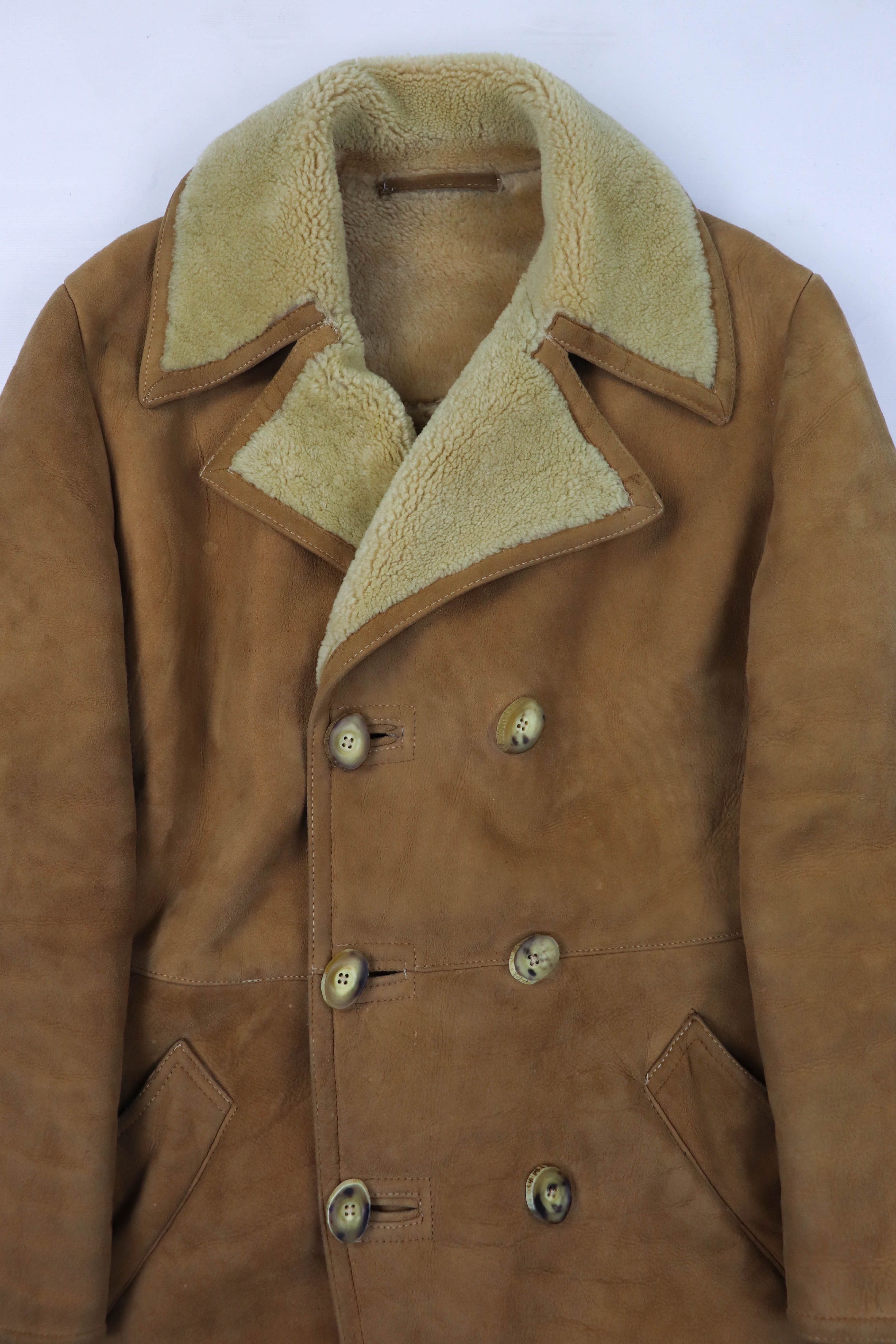 Harrods Vintage Californian Spring Lamb England Made Shearling Coat Size US M / EU 48-50 / 2 - 6 Thumbnail
