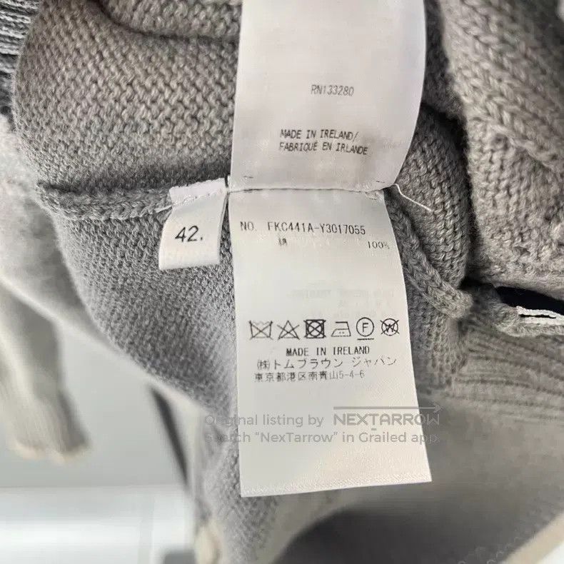Thom Browne Thom Browne Knit Gray Cardigan Jacket Size US XS / EU 42 / 0 - 5 Thumbnail