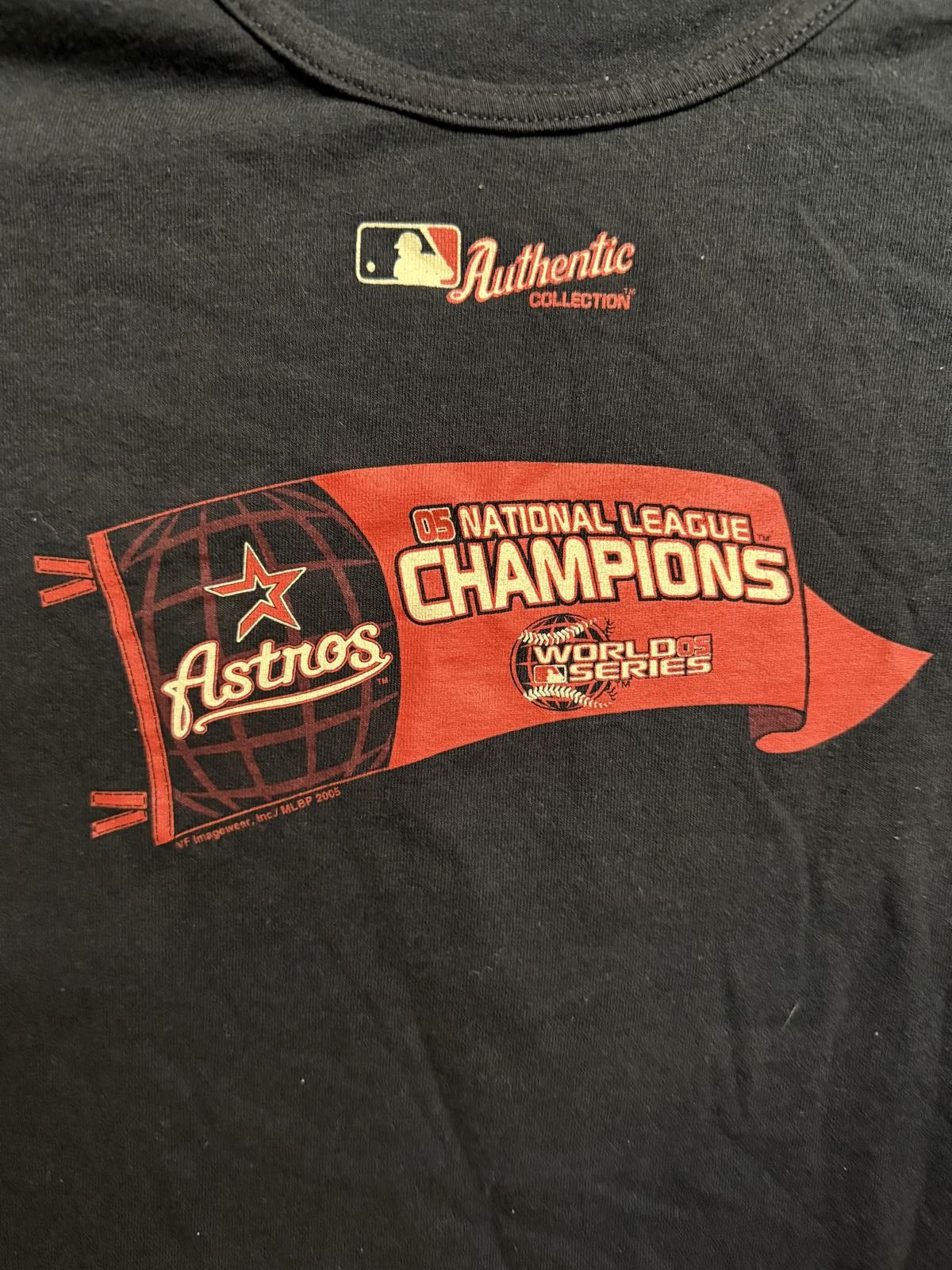 Designer Womens Houston Astros T-shirt 2005 National Champions - L Size L / US 10 / IT 46 - 3 Thumbnail
