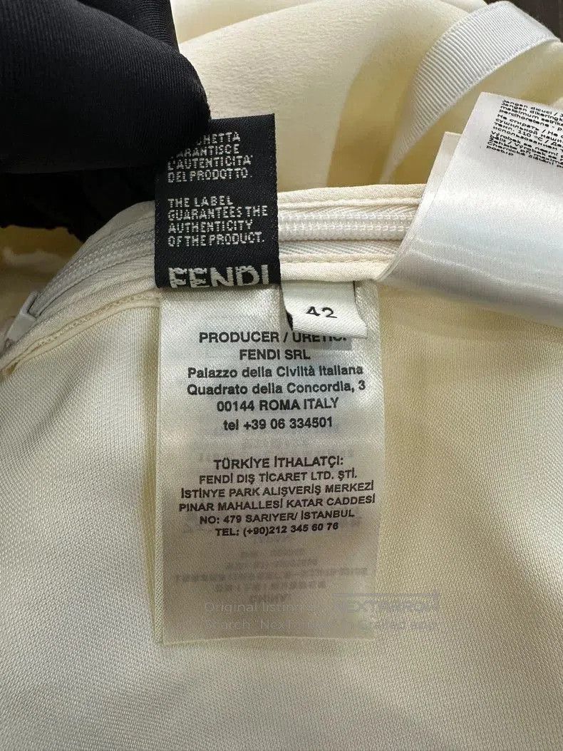 Fendi Fendi FF Logo Silk Women's Dress . Size M / US 6-8 / IT 42-44 - 7 Thumbnail