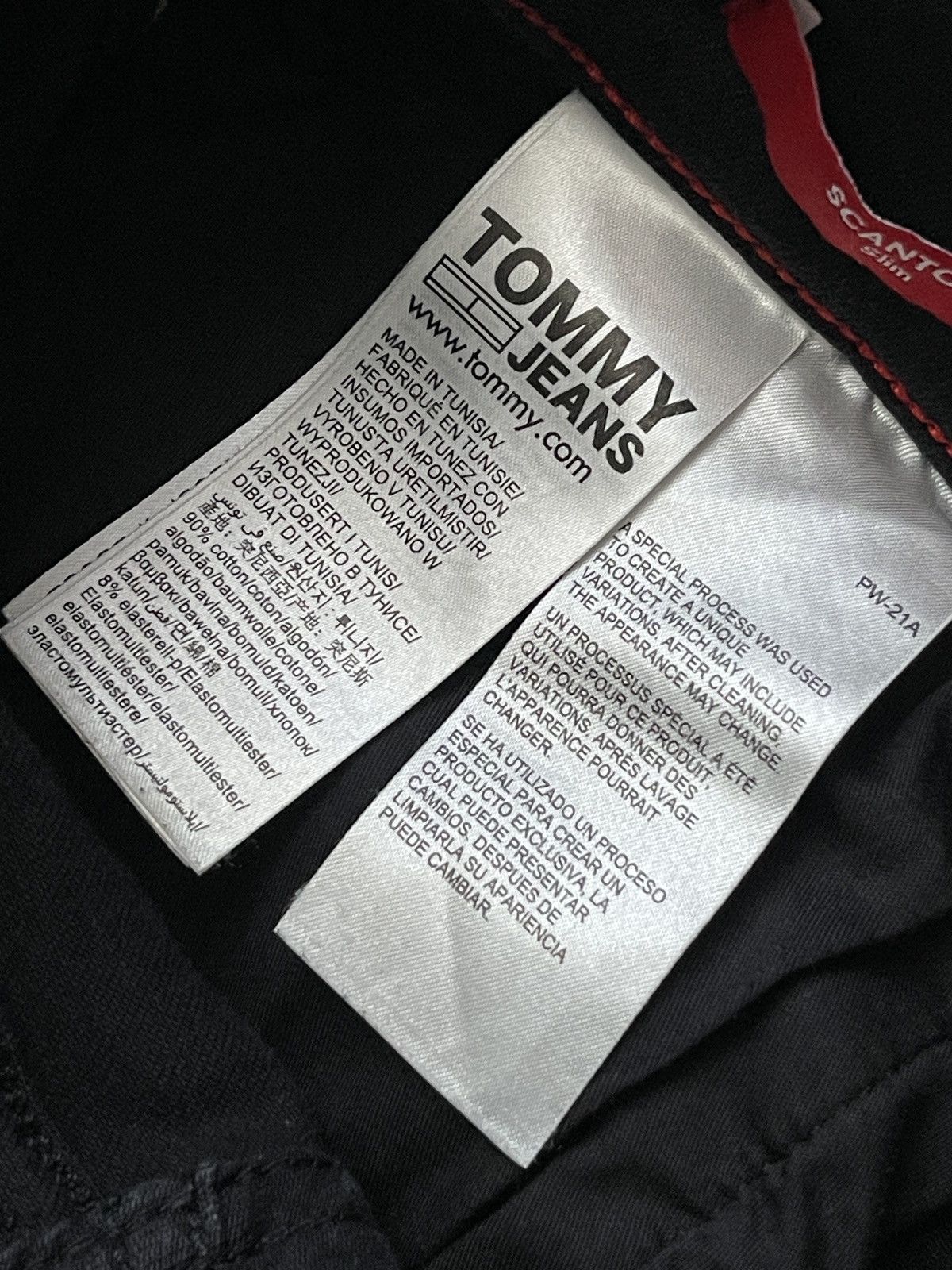 Tommy Hilfiger Tommy Jeans Scanton Slim Black Denim - W30 L32 Size US 30 / EU 46 - 13 Thumbnail