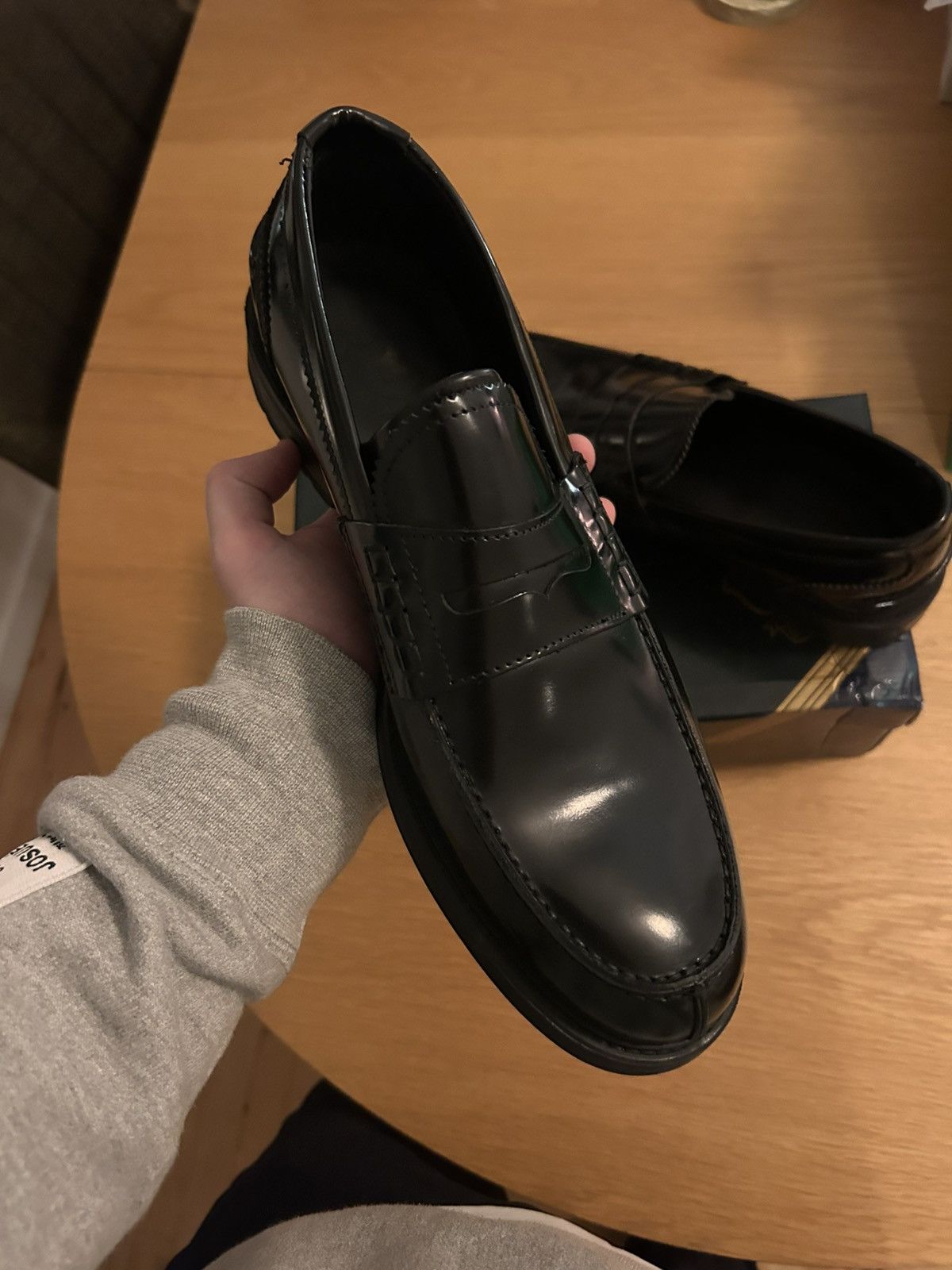 Saxony Arran Black Calf Loafers Size US 10 / EU 43 - 4 Thumbnail