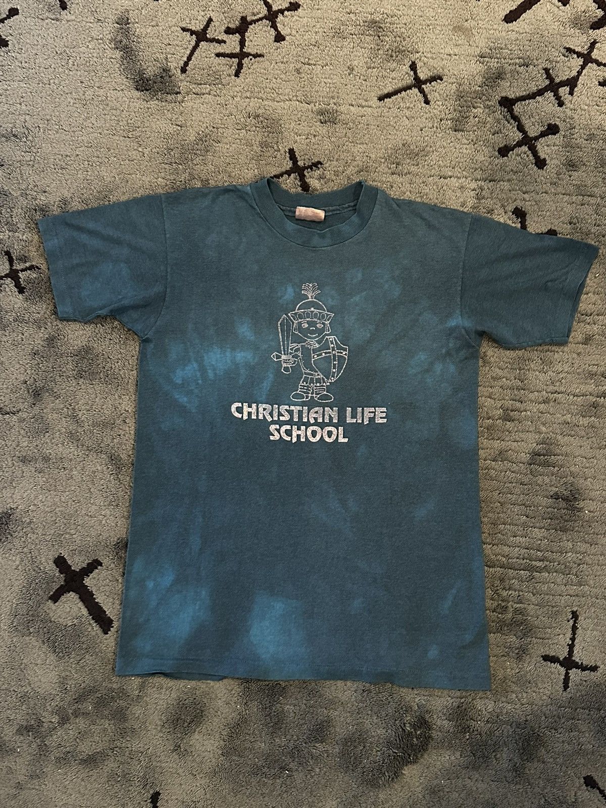 Vintage Single Stitch “Christian Life School” Knight T Shirt