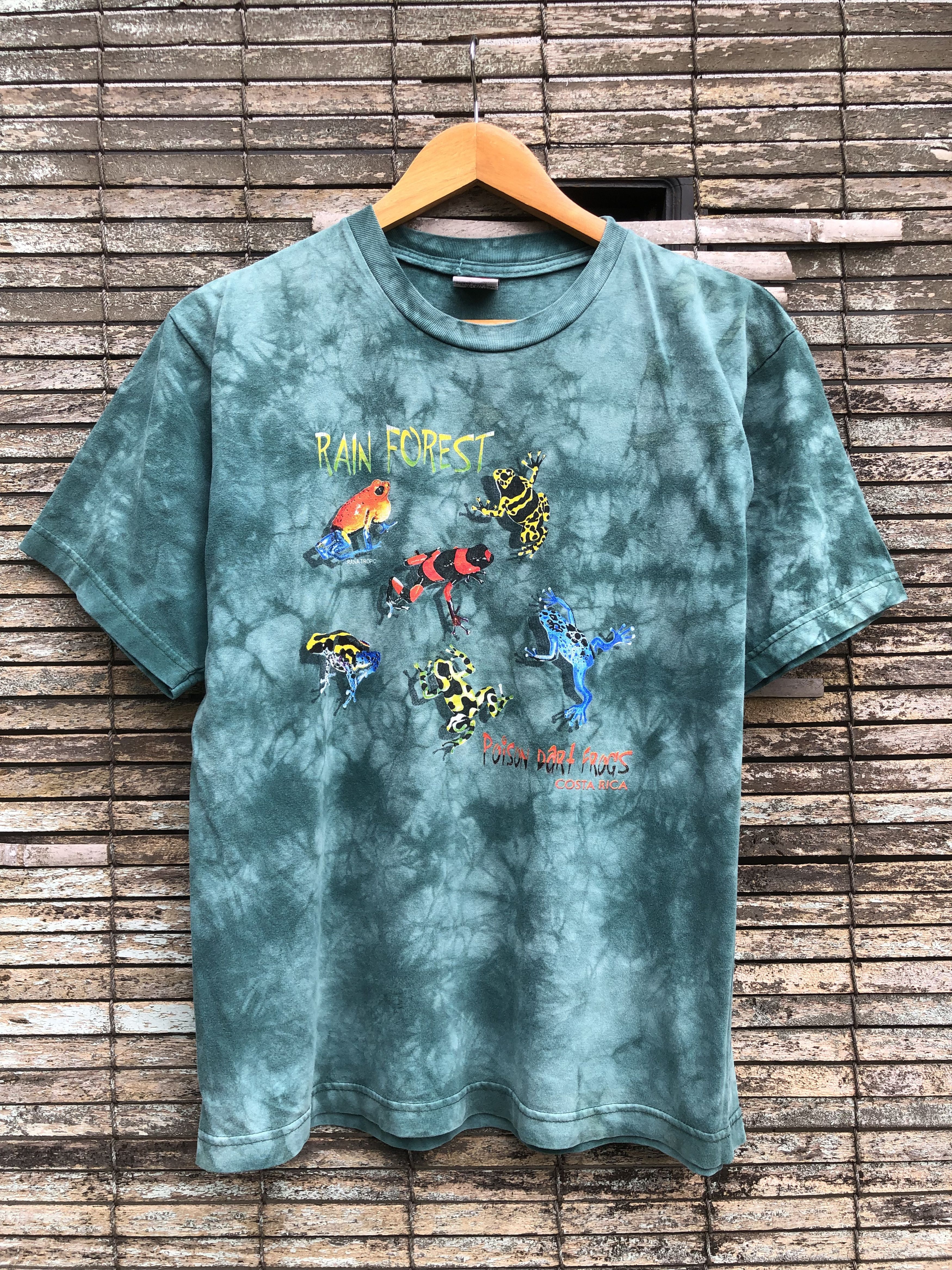 Vintage Tye Dye Poison Dart Fgrogs Rana Tropic Tee