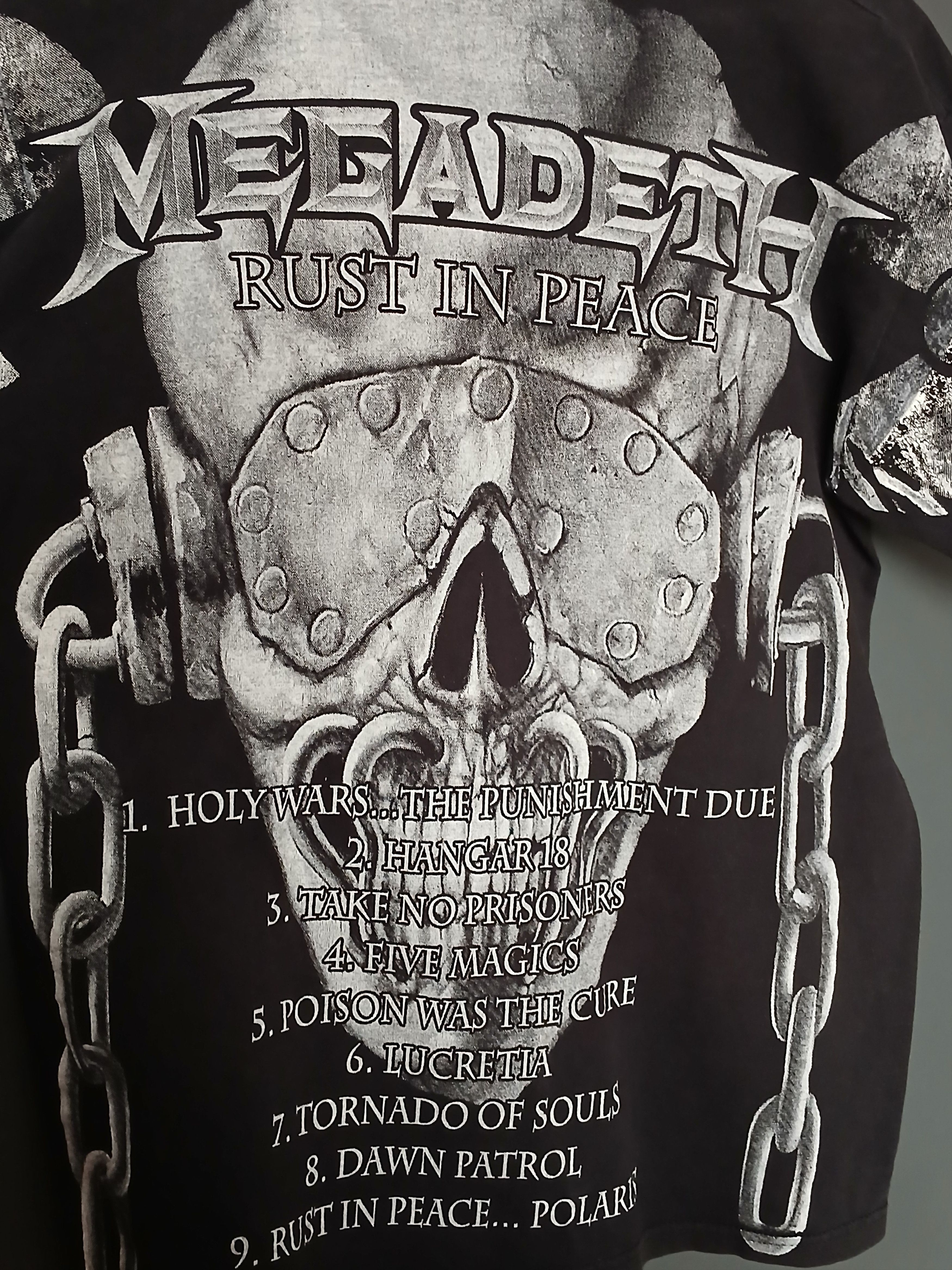 Band Tees × Megadeth Megadeth Rust In Peace T-Shirt Size US M / EU 48-50 / 2 - 4 Thumbnail
