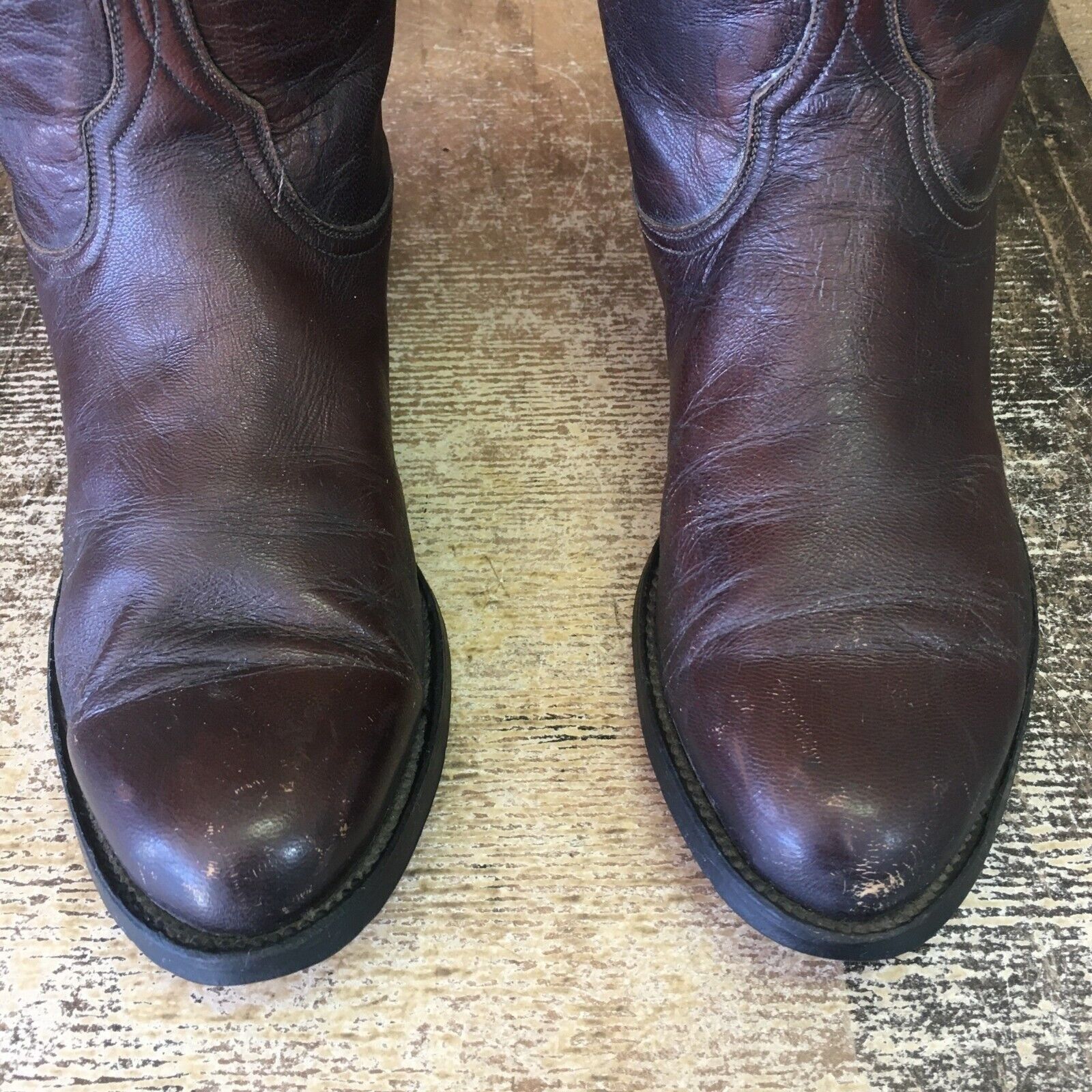 Lucchese Lucchese P0468 Vintage Roper Brown Cowboy Boots Mens 7.5 E Size US 7.5 / EU 40-41 - 6 Thumbnail