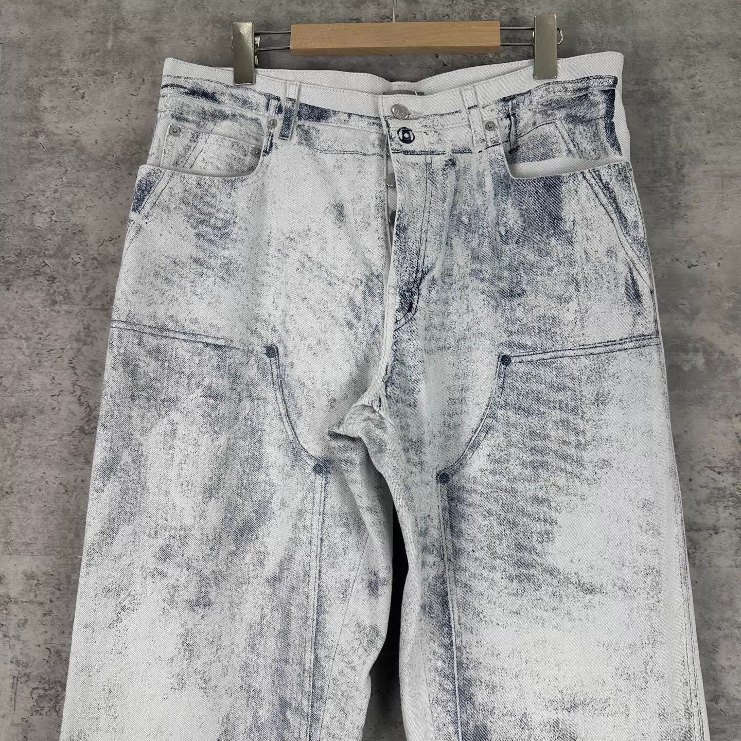 Dior Dior Workwear Printed 5-Pocket Flared Jeans 33 Size US 33 - 3 Thumbnail