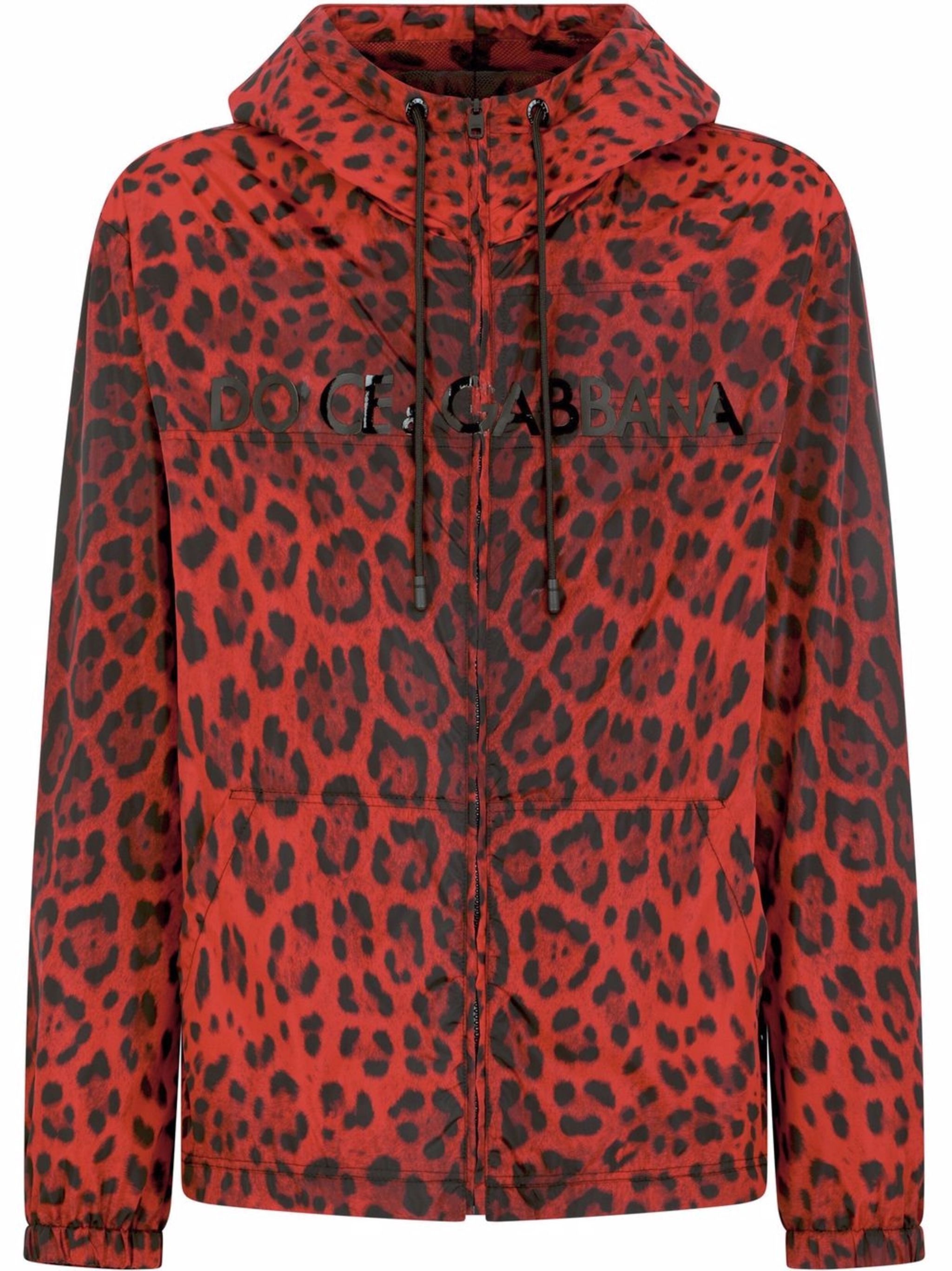 Dolce & Gabbana o1y0125 Logo Hooded Jacket in Red/Black Size US M / EU 48-50 / 2 - 1 Thumbnail