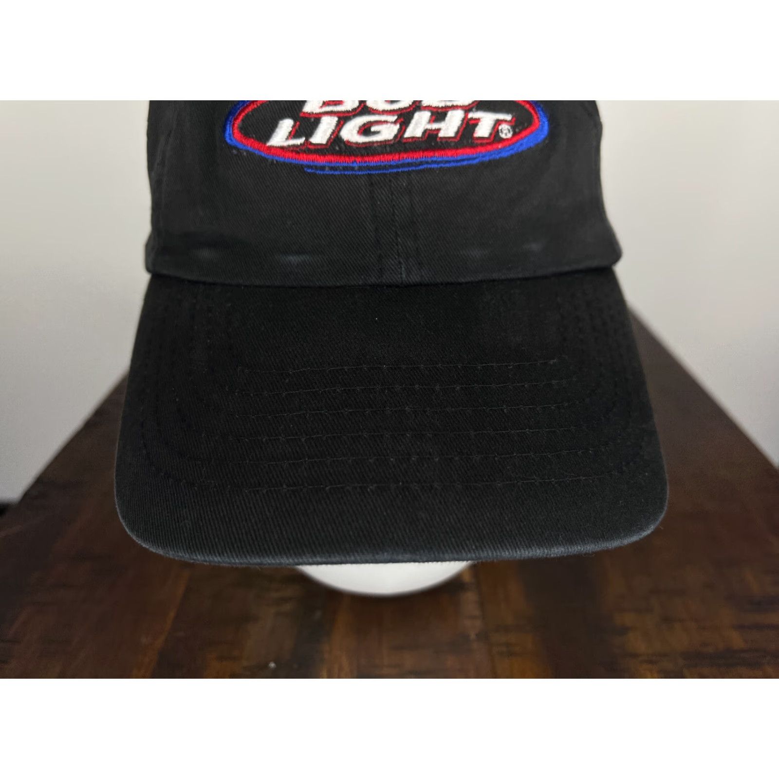 Budweiser VINTAGE Budweiser Hat Cap Snap Back Adult One Size Black Bud Light Cotton Twill Size ONE SIZE - 3 Thumbnail