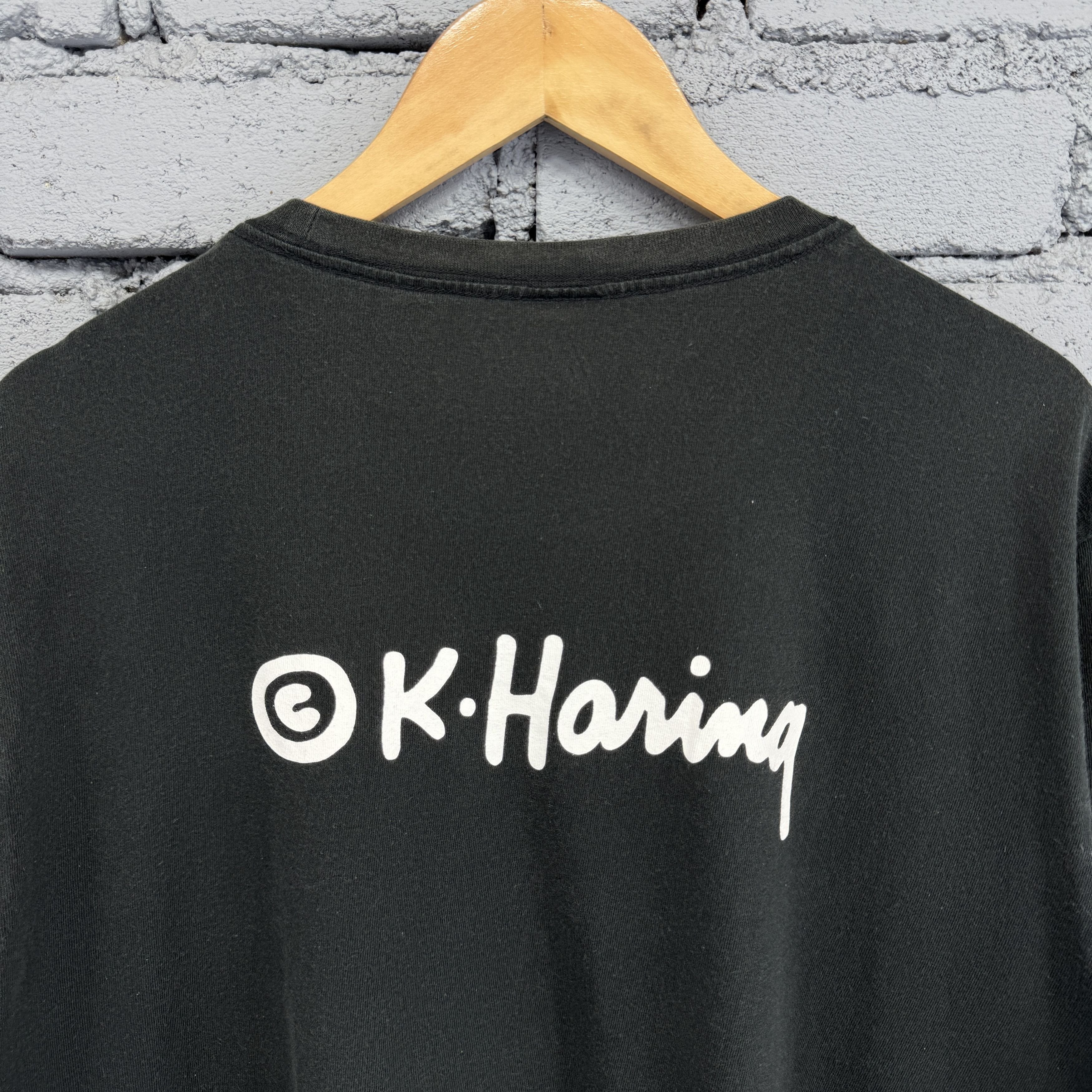 Keith Haring Rare Vintage Keith Haring Art Big Logo Sunfade Tshirt Size US XL / EU 56 / 4 - 6 Thumbnail