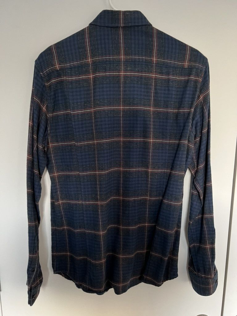 Corridor Navy Plaid Long Sleeve Button Up Size US S / EU 44-46 / 1 - 2 Thumbnail