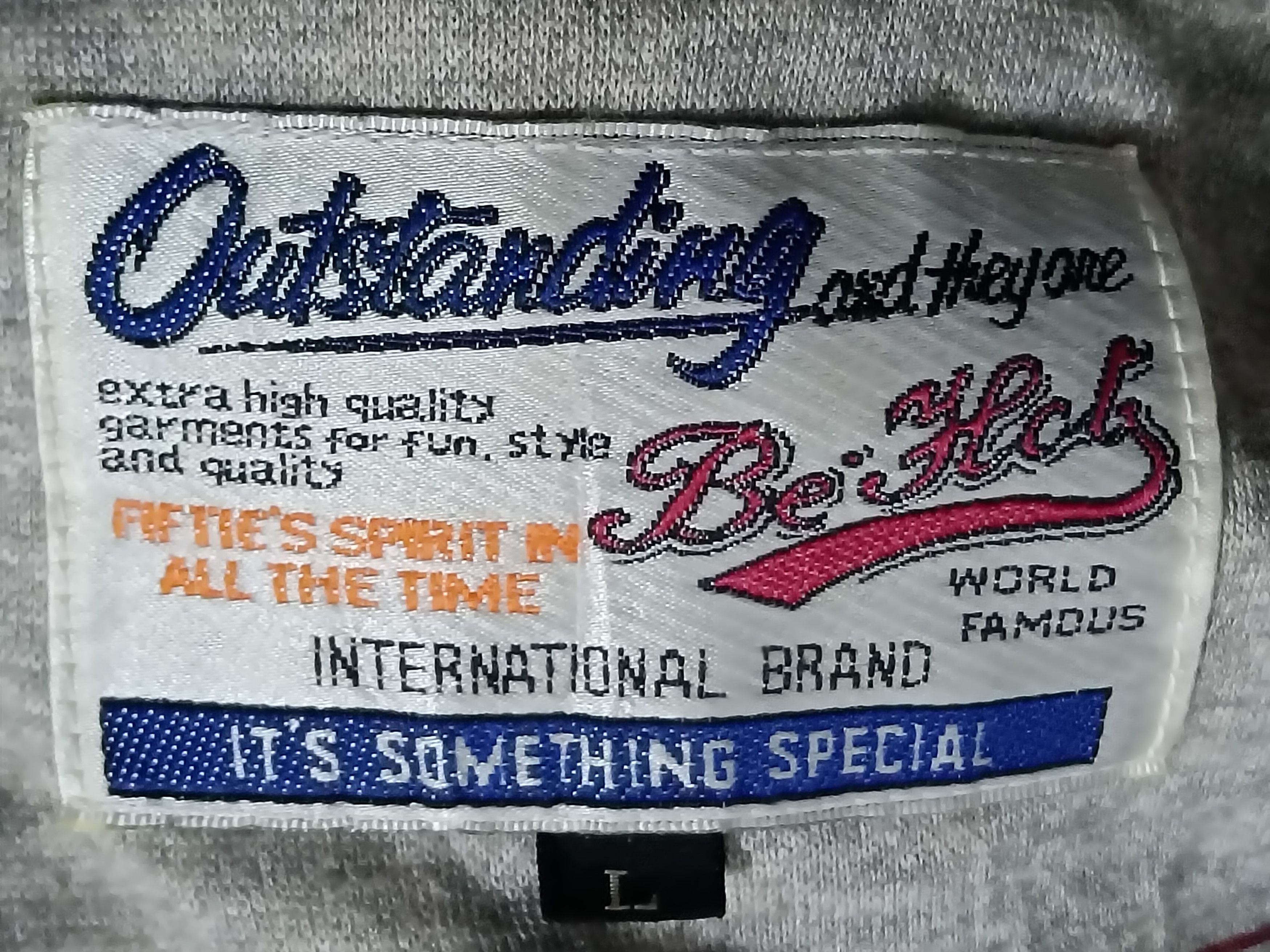 Sports Specialties VINTAGE BE HOT EMBROIDERED BASEBALL VARSITY HOODIE Size US L / EU 52-54 / 3 - 3 Thumbnail