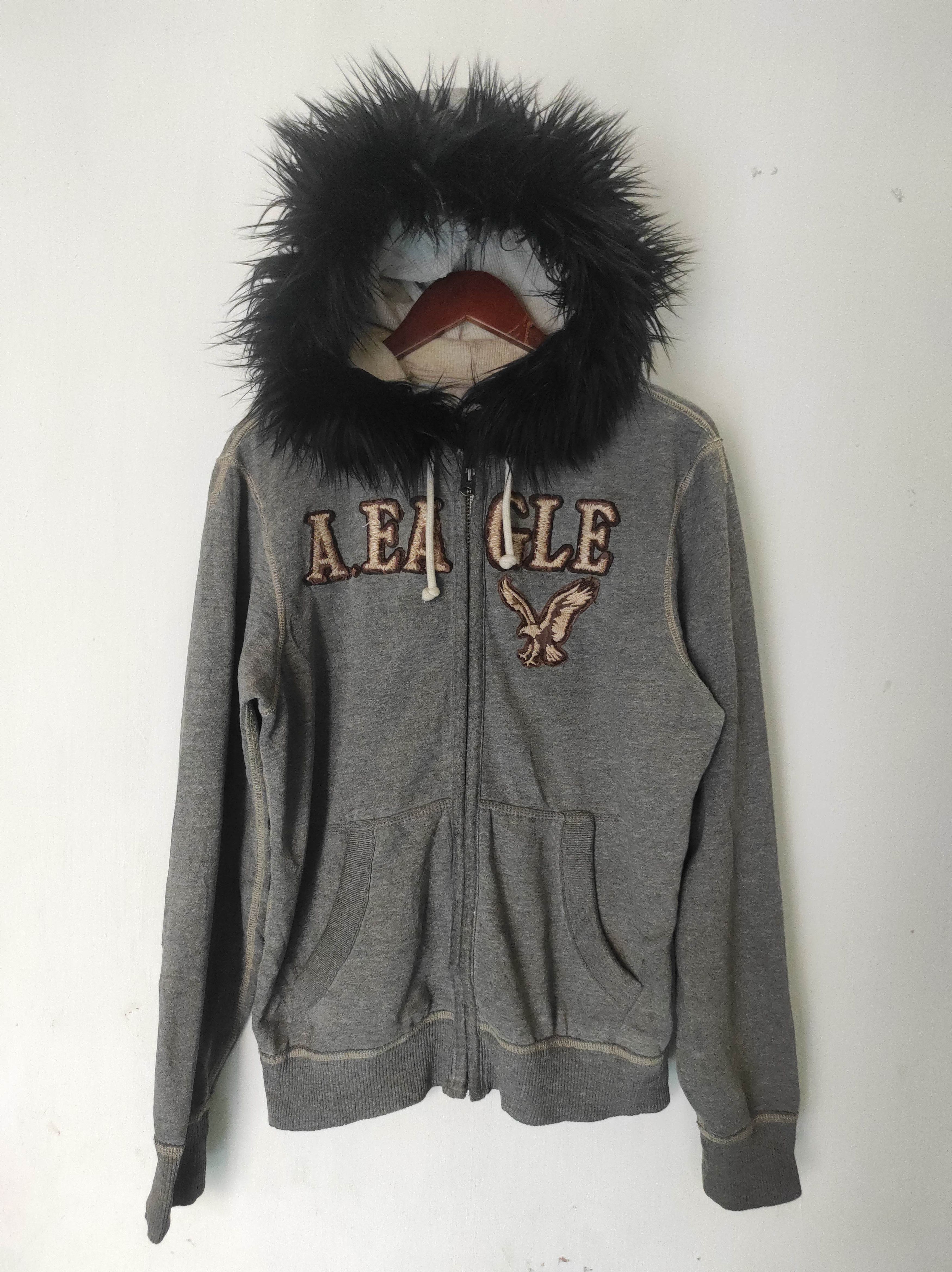 American Eagle Outfitters American Eagle Zip Fur Hoodie IfSixWasNine LGB style Size US M / EU 48-50 / 2 - 2 Thumbnail
