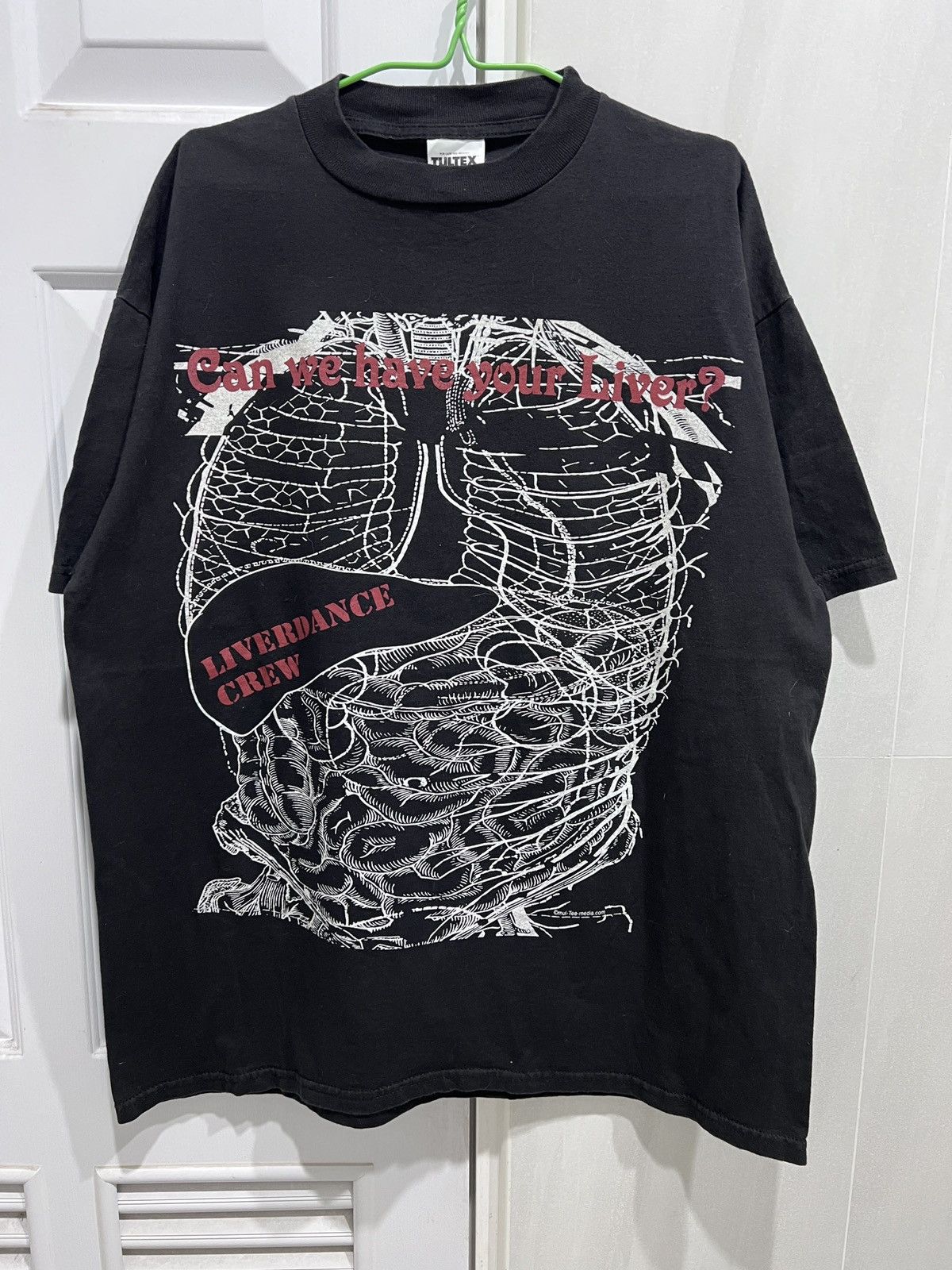 Arts & Science Vintage 90 LIVERDANCE CREW Skeleton Anatomy Graphic Tee XL Size US XL / EU 56 / 4 - 1 Thumbnail