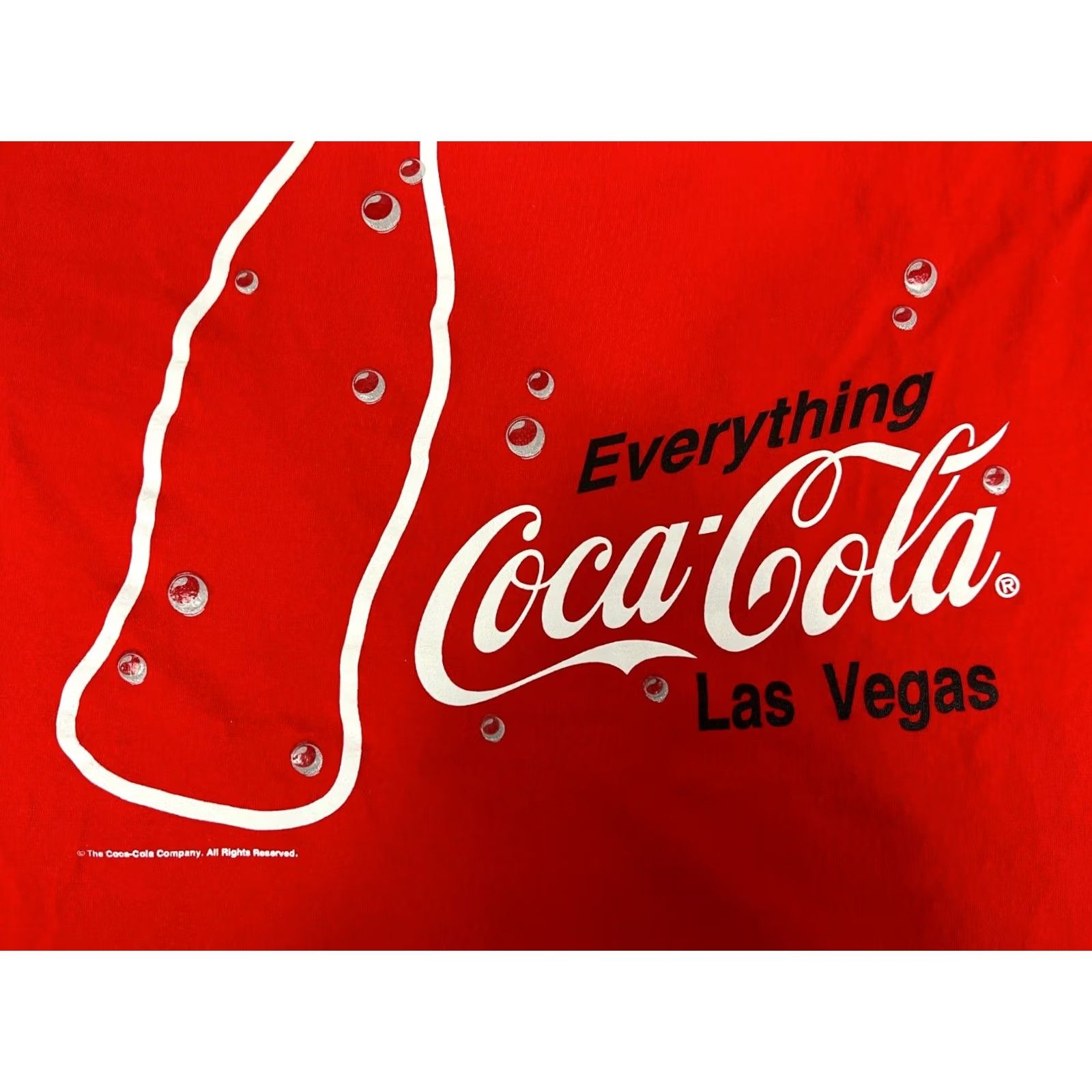 Vintage VINTAGE Coca-Cola Las Vegas T-Shirt Unisex Adults Large Red 100% Cotton Double-Sided Made in USA Shirt Mens Size US L / EU 52-54 / 3 - 6 Thumbnail
