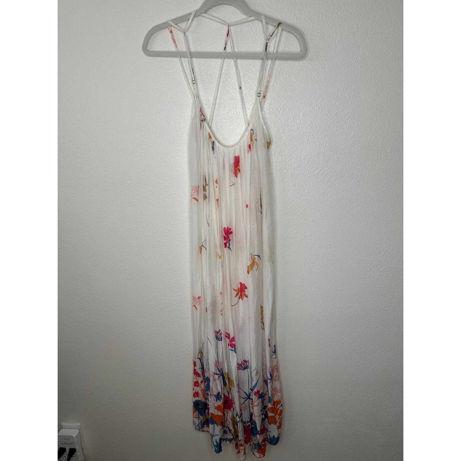 Other Lovestitch White Floral Sleeveless Scoop Cross-Back Maxi Size M / US 6-8 / IT 42-44 - 1 Thumbnail