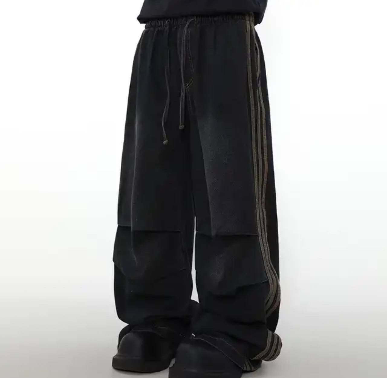 Japanese Brand × Vintage wide baggy pants with elastic waist Size US 34 / EU 50 - 3 Thumbnail