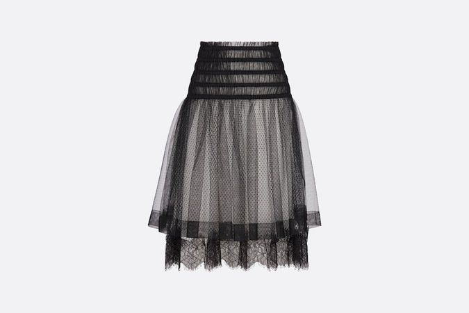 image of Dior O1Bcso1Str0224 Skirt In Black, Women's (Size 32)