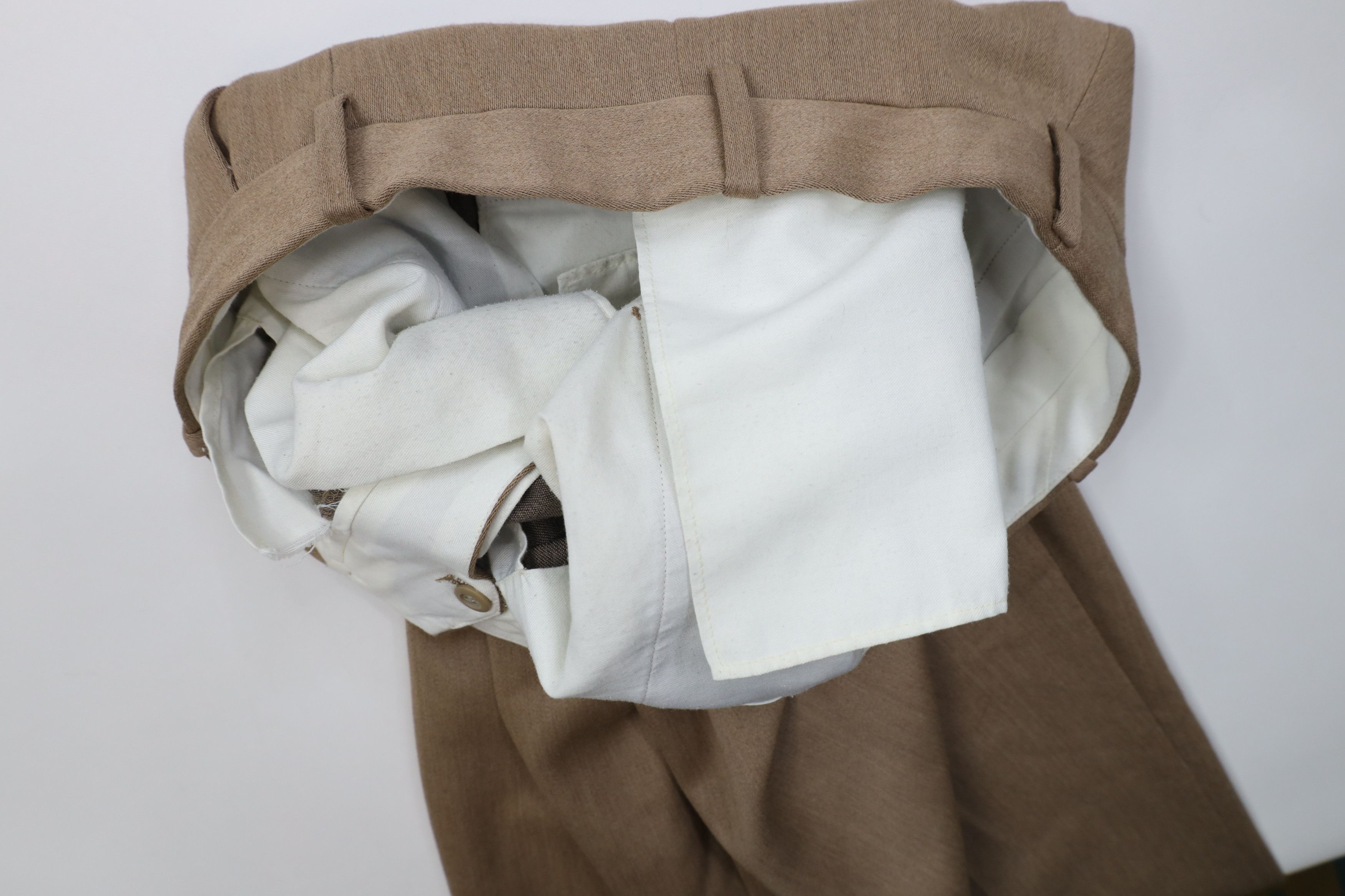 Vintage Vintage 90s Streetwear Wool Blend Knit Wide Leg Chino Pants Size US 34 / EU 50 - 8 Thumbnail