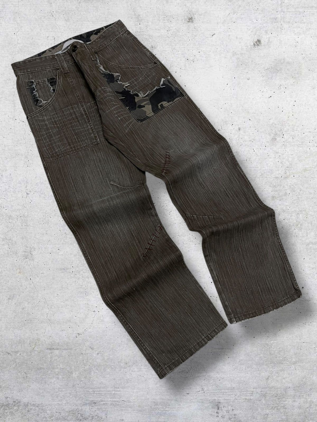 KMRii VINTAGE GUMU INTERNATIONAL OG JAPAN DESIGNER COMBAT DENIM Size US 30 / EU 46 - 2 Thumbnail