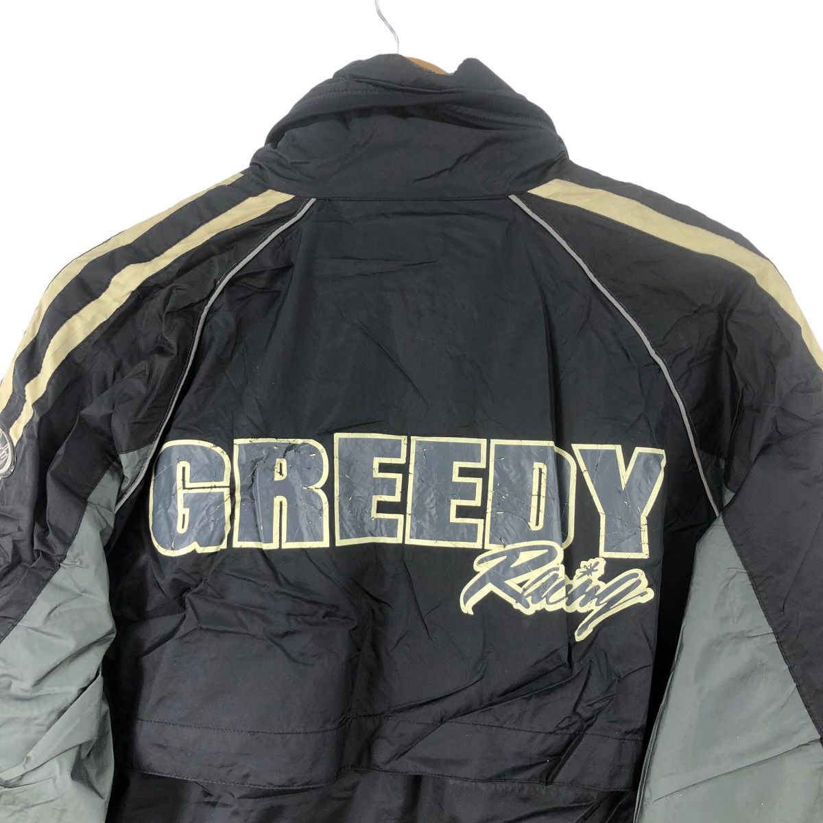 Vintage Vintage GREEDY Racing Jacket Motosports Size US XL / EU 56 / 4 - 4 Thumbnail