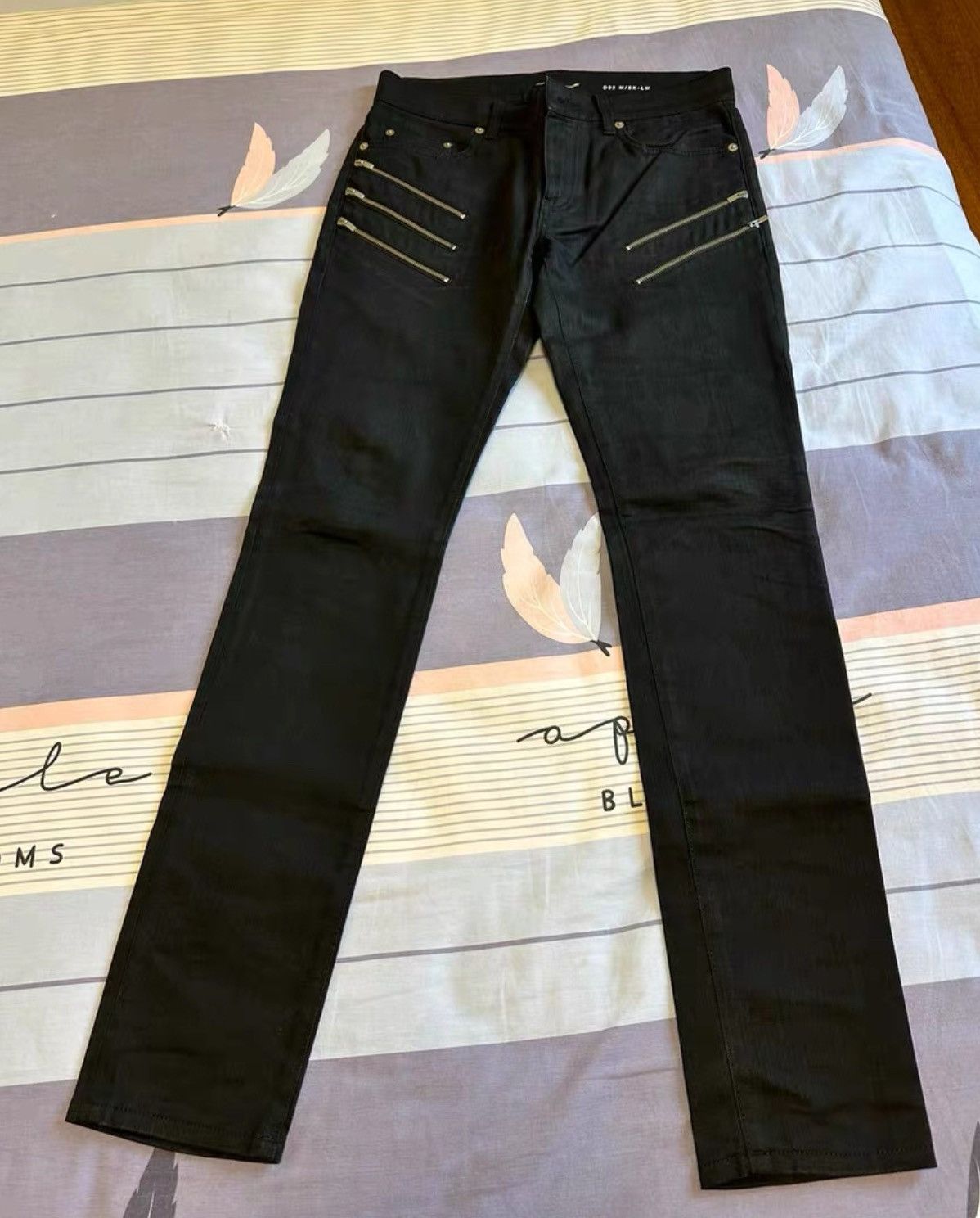 image of Saint Laurent Paris x YVES Saint Laurent Slp 2015 5 Zip Fit Foundation Pants in Black (Size 30)