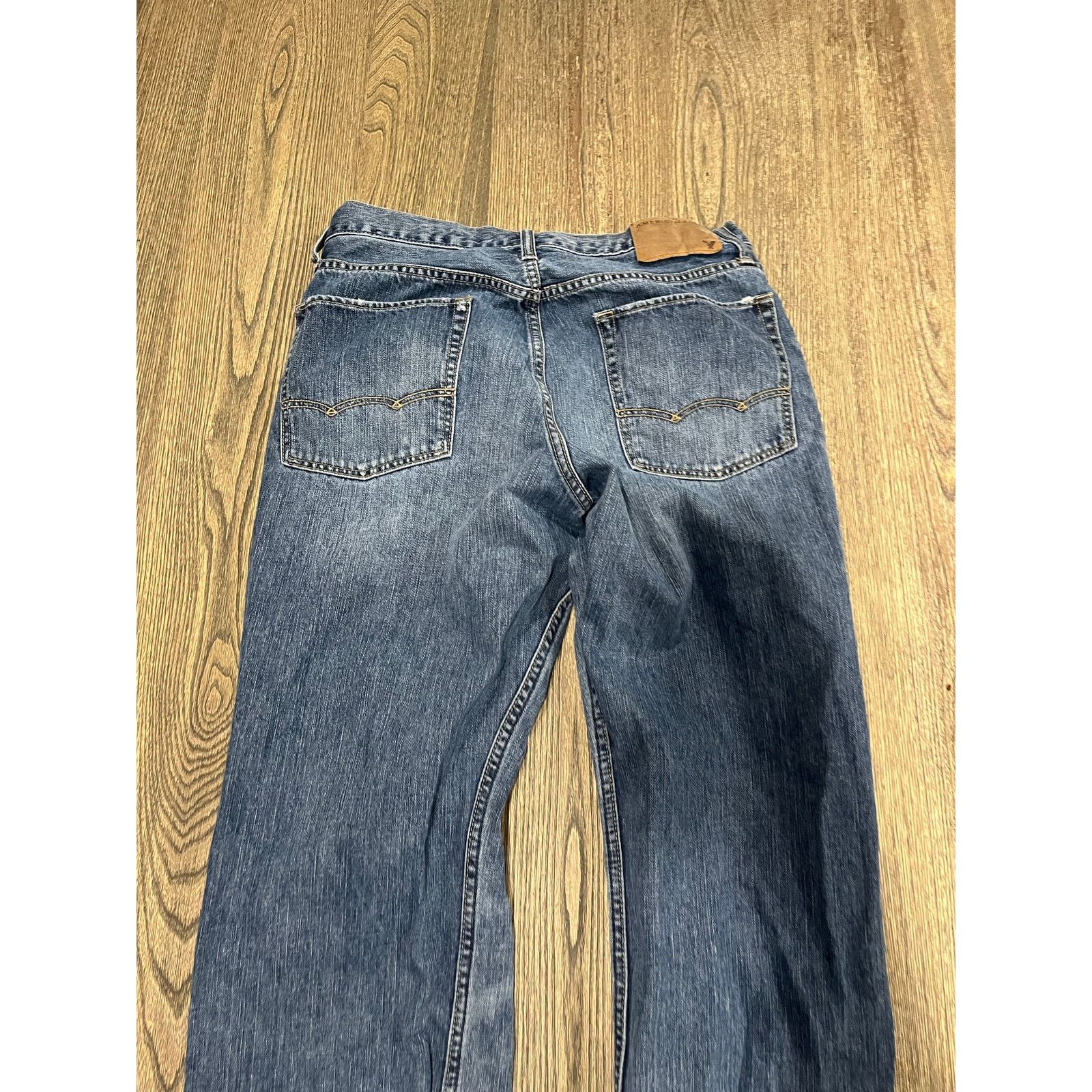 American Eagle Outfitters American Eagle Mens Bootcut Jeans Mid-Rise Blue Size 32/34 Size US 32 / EU 48 - 6 Thumbnail