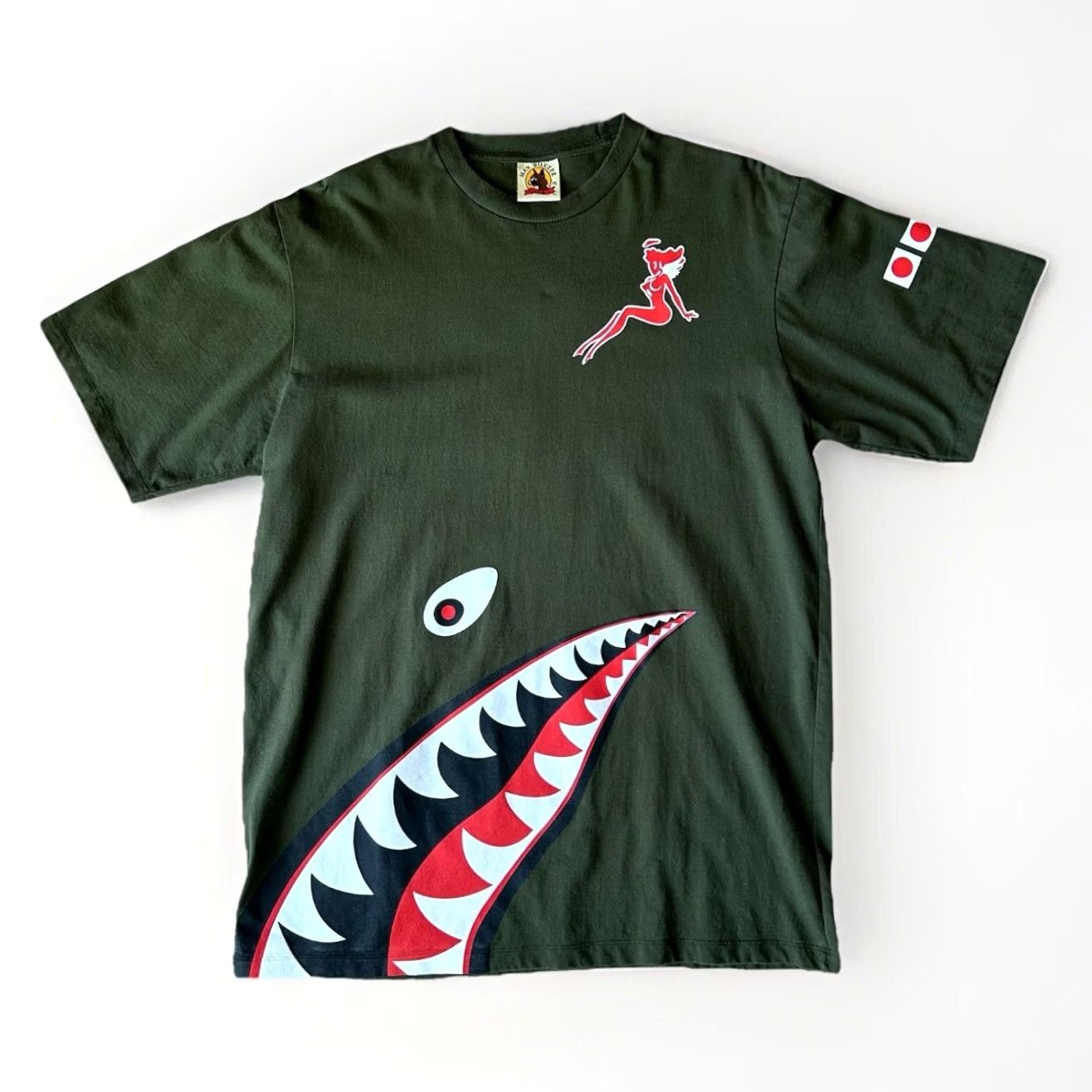 Vintage VINTAGE? No — Max Boxxer USA Shark Mouth Tee Green T-Shirt Short Sleeve Size XL Size US L / EU 52-54 / 3 - 2 Thumbnail