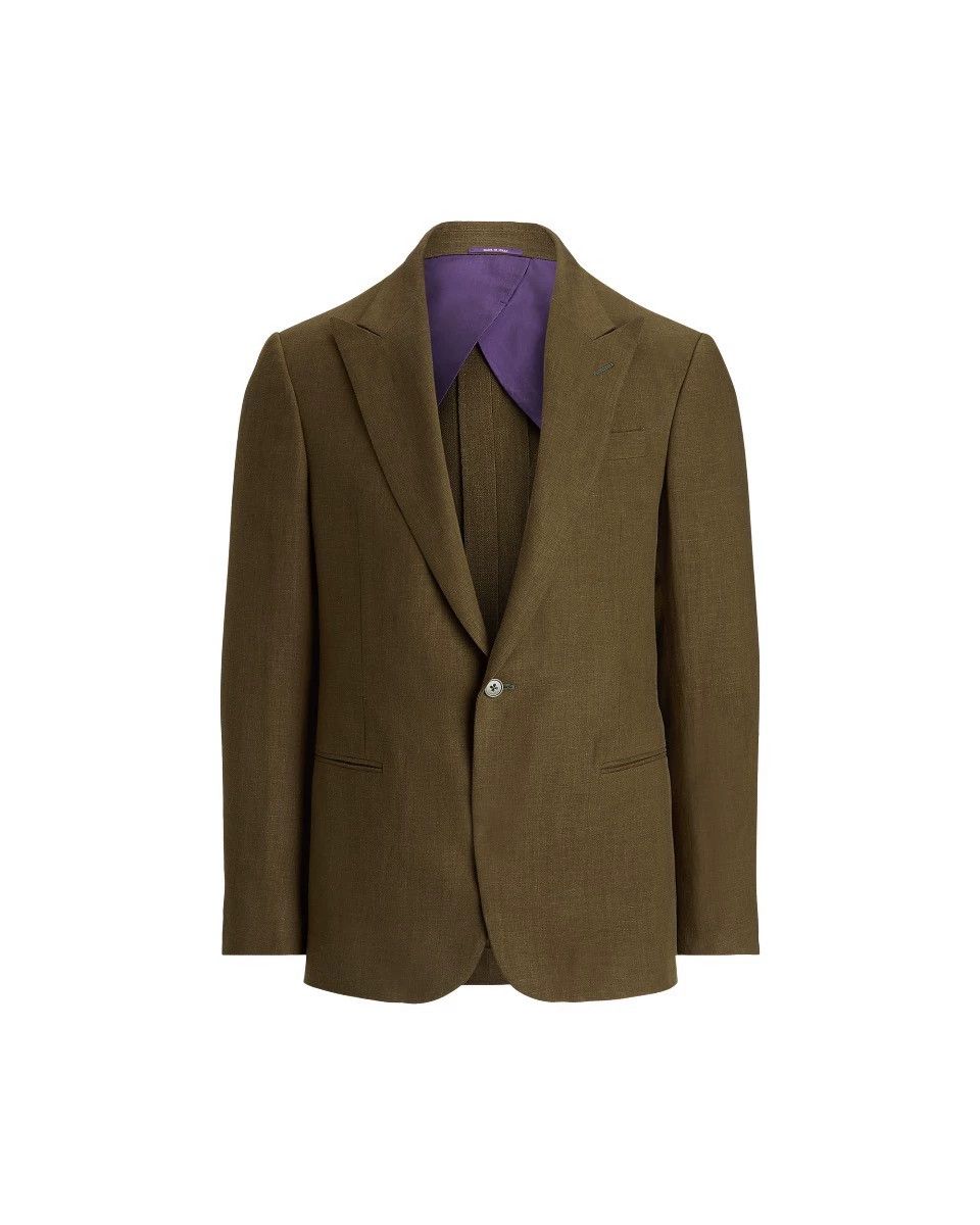 Ralph Lauren RL Purple Label Kent Italian Linen Dress Jacket 44 Size 44R - 3 Thumbnail