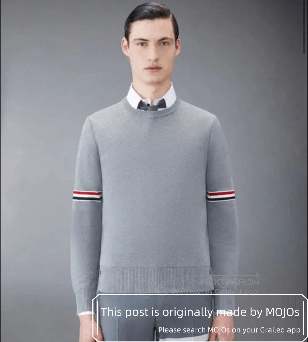 Thom Browne Sz 2 Thom Browne Double Sleeves Stripe Knitwear Sweater. Size US M / EU 48-50 / 2 - 6 Thumbnail