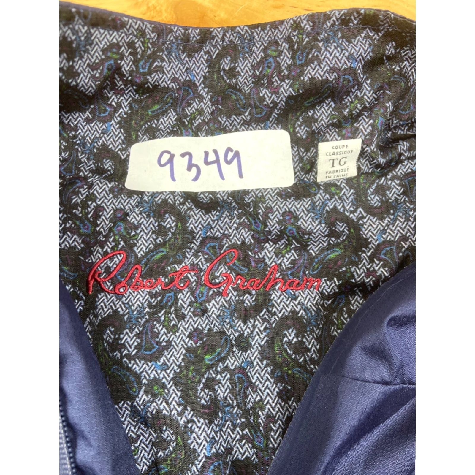 Robert Graham **Robert Graham Derek Blue Windbreaker Jacket XL Classic Fit** User: Robert Graham Derek Blue Windbreaker Jacket XL Classic Fit Size US XL / EU 56 / 4 - 3 Thumbnail