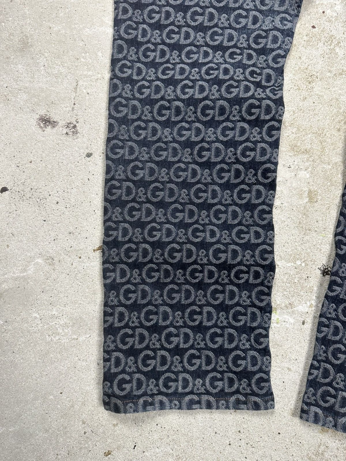 Dolce & Gabbana 2001 Dolce & Gabbana Monogram DG Jeans Denim Pants Size 29" - 13 Thumbnail