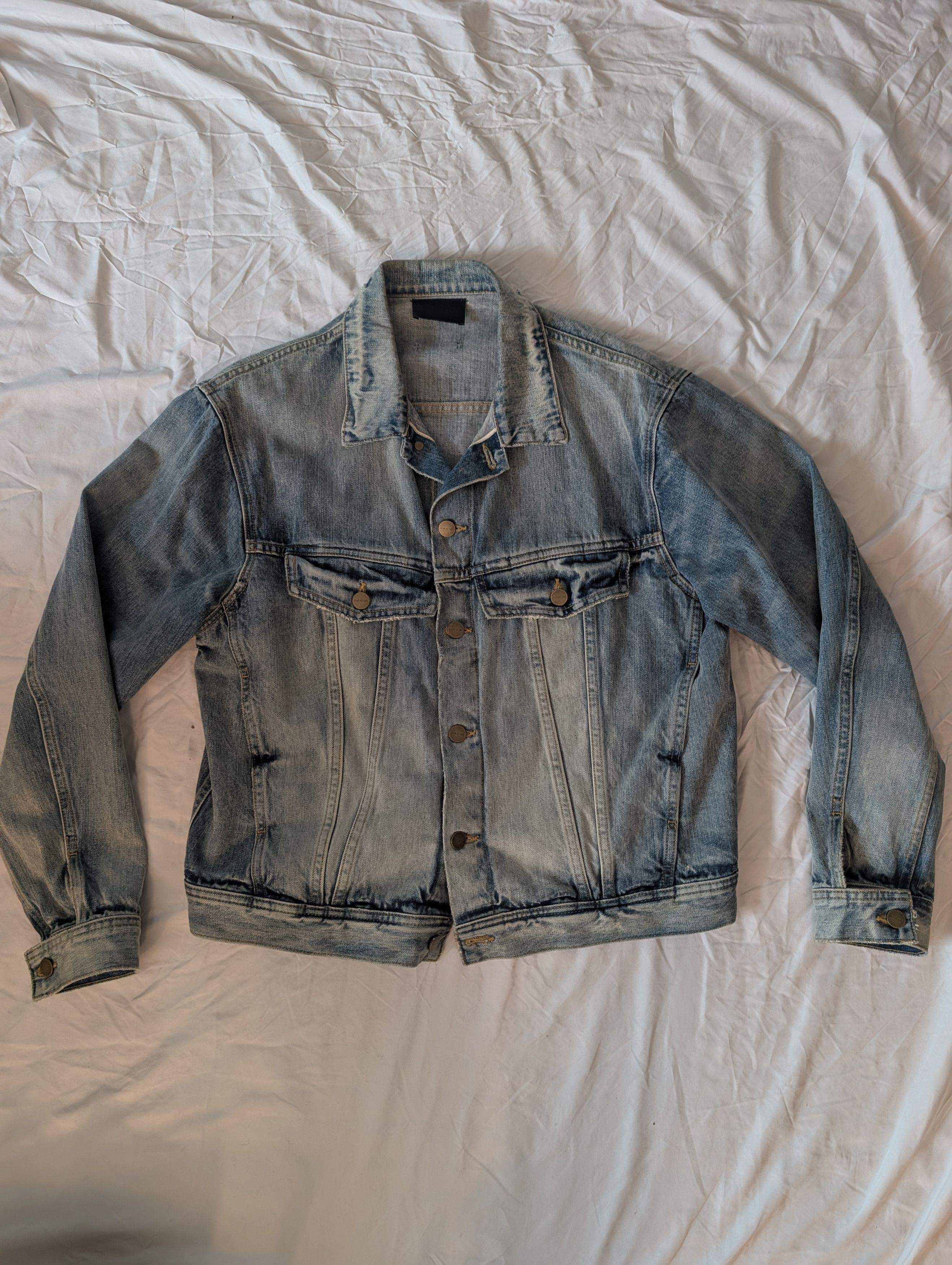 Fear of God Fear of God 7th collection denim trucker jacket Size US M / EU 48-50 / 2 - 1 Thumbnail
