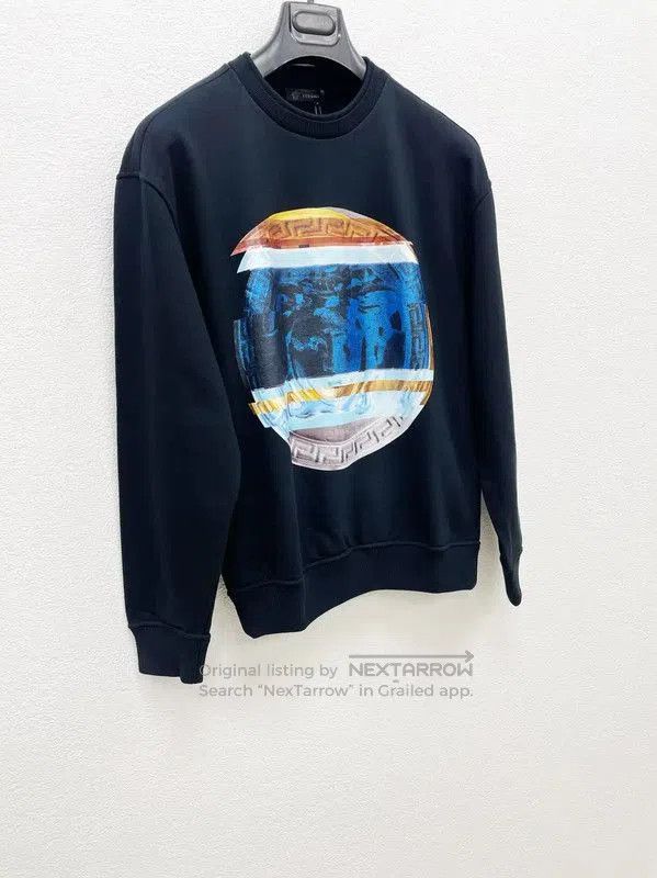 Versace Versace Black Men's Long Sleeve Sweatshirt . Size US M / EU 48-50 / 2 - 2 Thumbnail