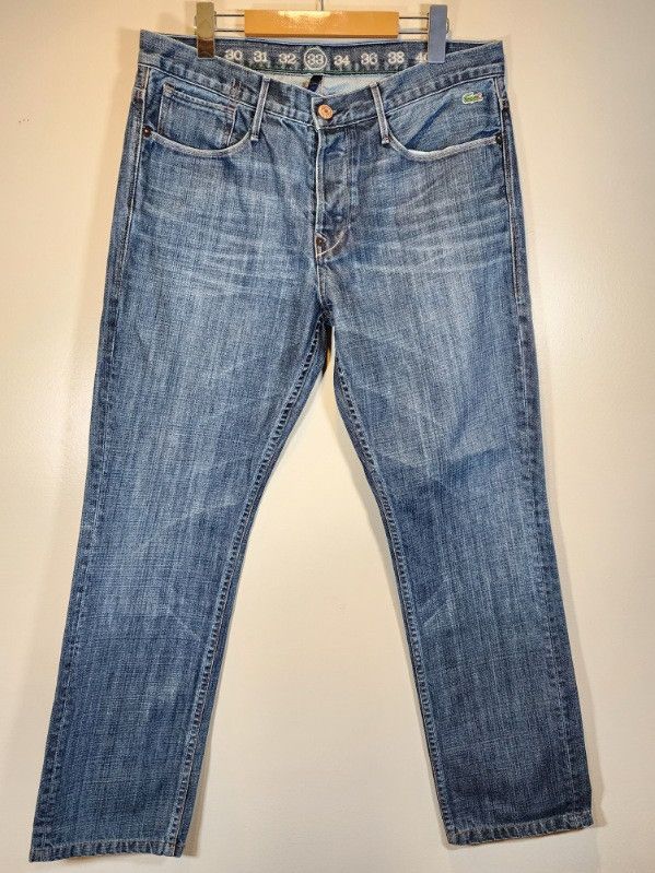 Lacoste Lacoste Small Logo Navy Denim Jeans Size US 33 - 1 Thumbnail