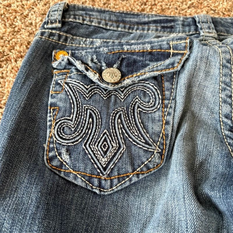 Mek Denim Mek Denim New Oaxaca Bootcut Jeans Size 28/34 Distressed Size 28" / US 6 / IT 42 - 5 Thumbnail